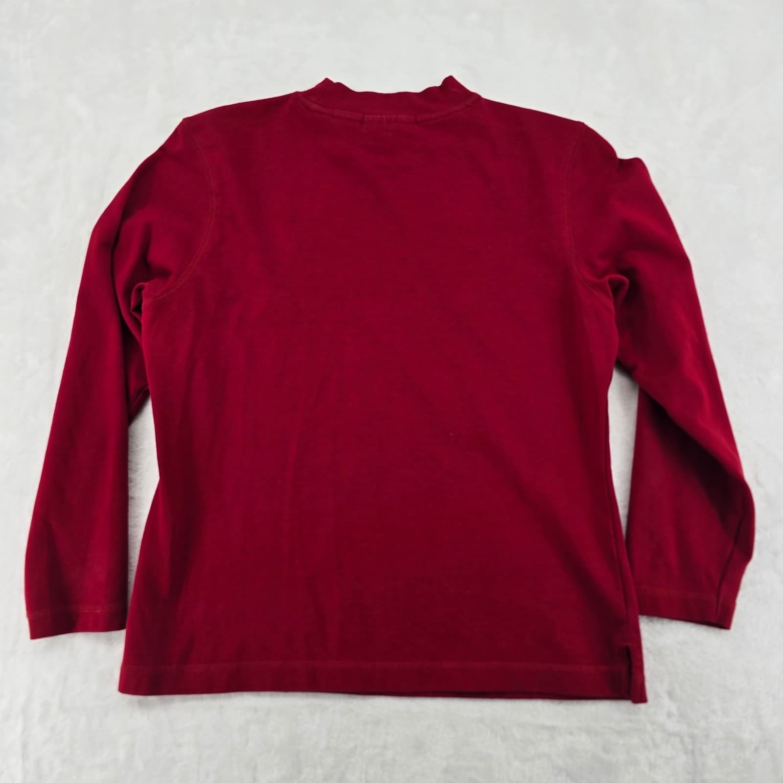 Antigua Mock Neck Womens M Top Red Myrtlewood Golf Club Long Sleeve Performance - Thumbnail 8