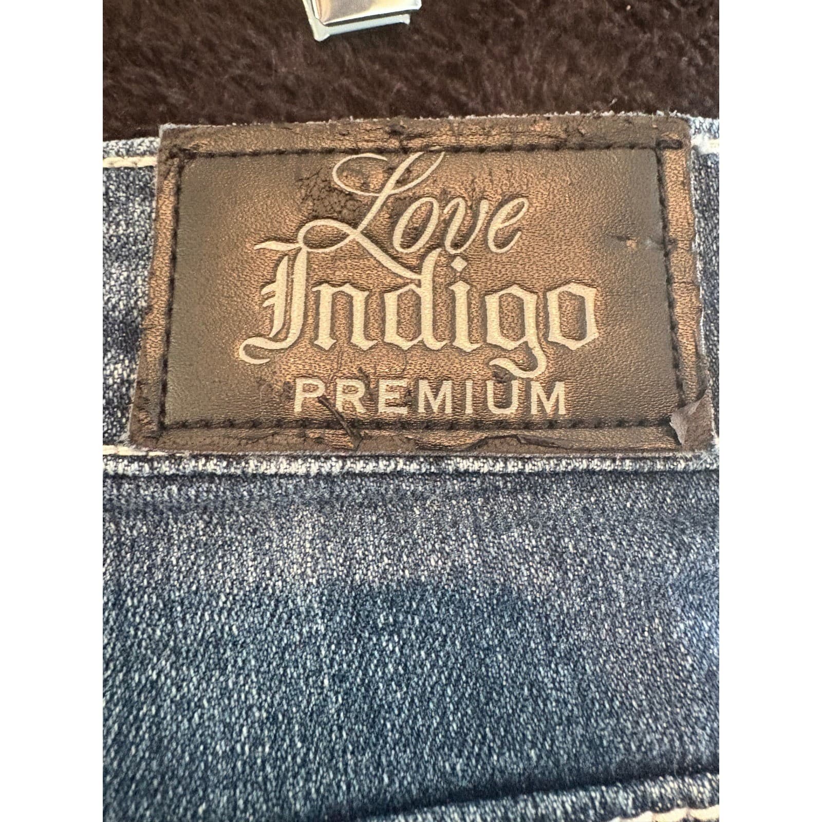 Love Indigo Premium Denim Jeans Womens Size 4 Blue Embellished Pockets - Thumbnail 8