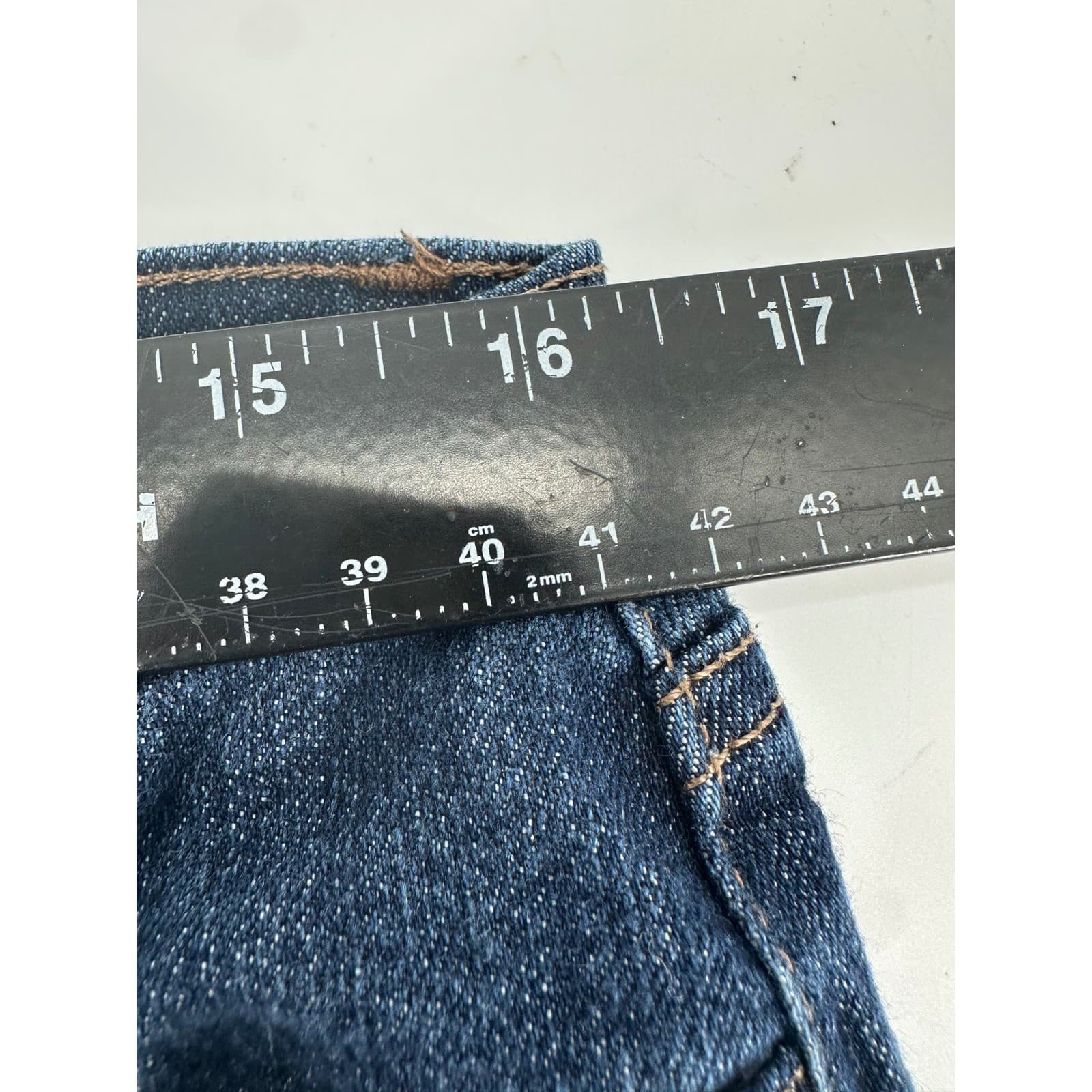 Nine West Womens Dark Wash Denim Jeans Size 10 Straight Leg Casual Everyday - Thumbnail 5