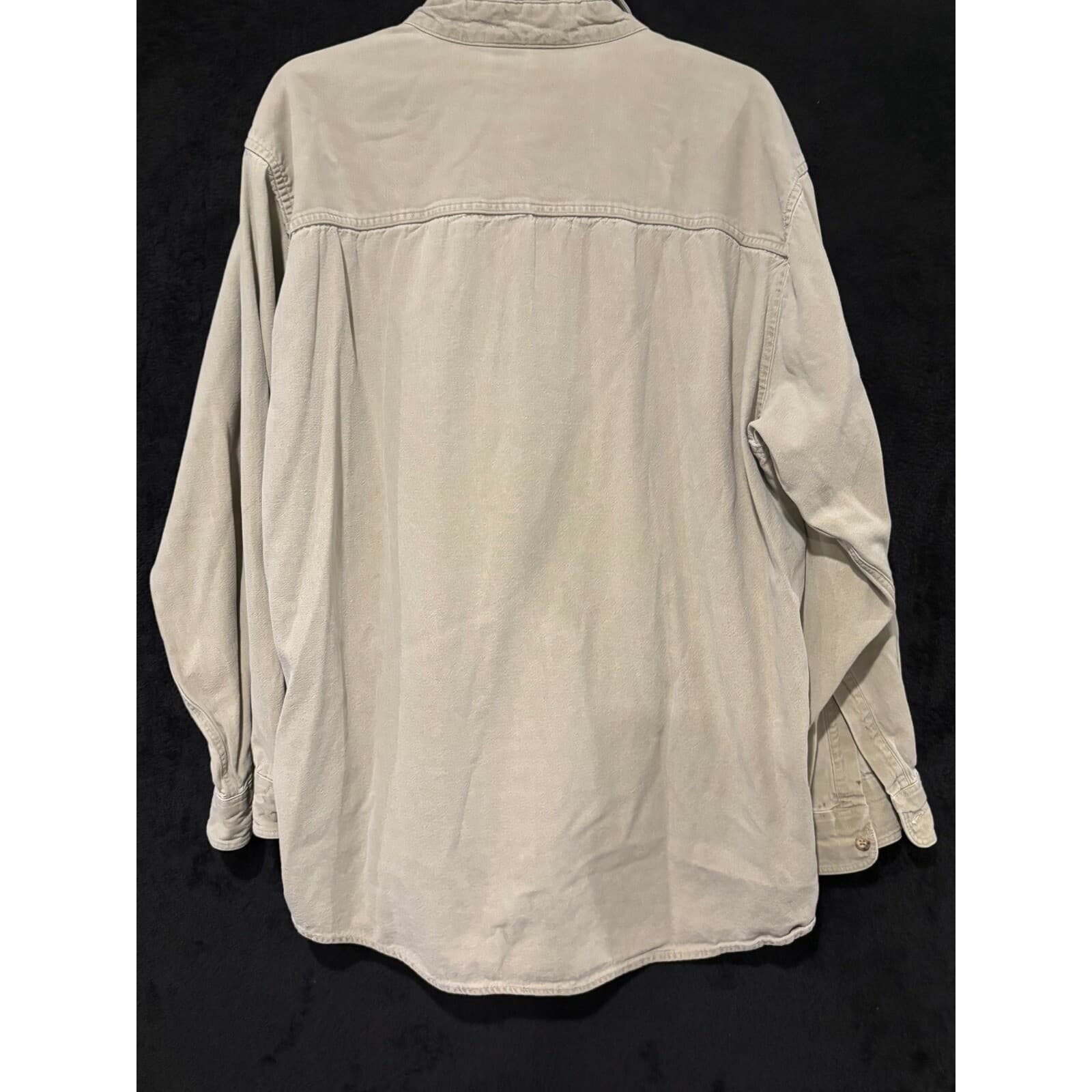 WHOA Apparel Akona Adventure Gear Frog Embroidered Button Up Shirt XL - Thumbnail 7