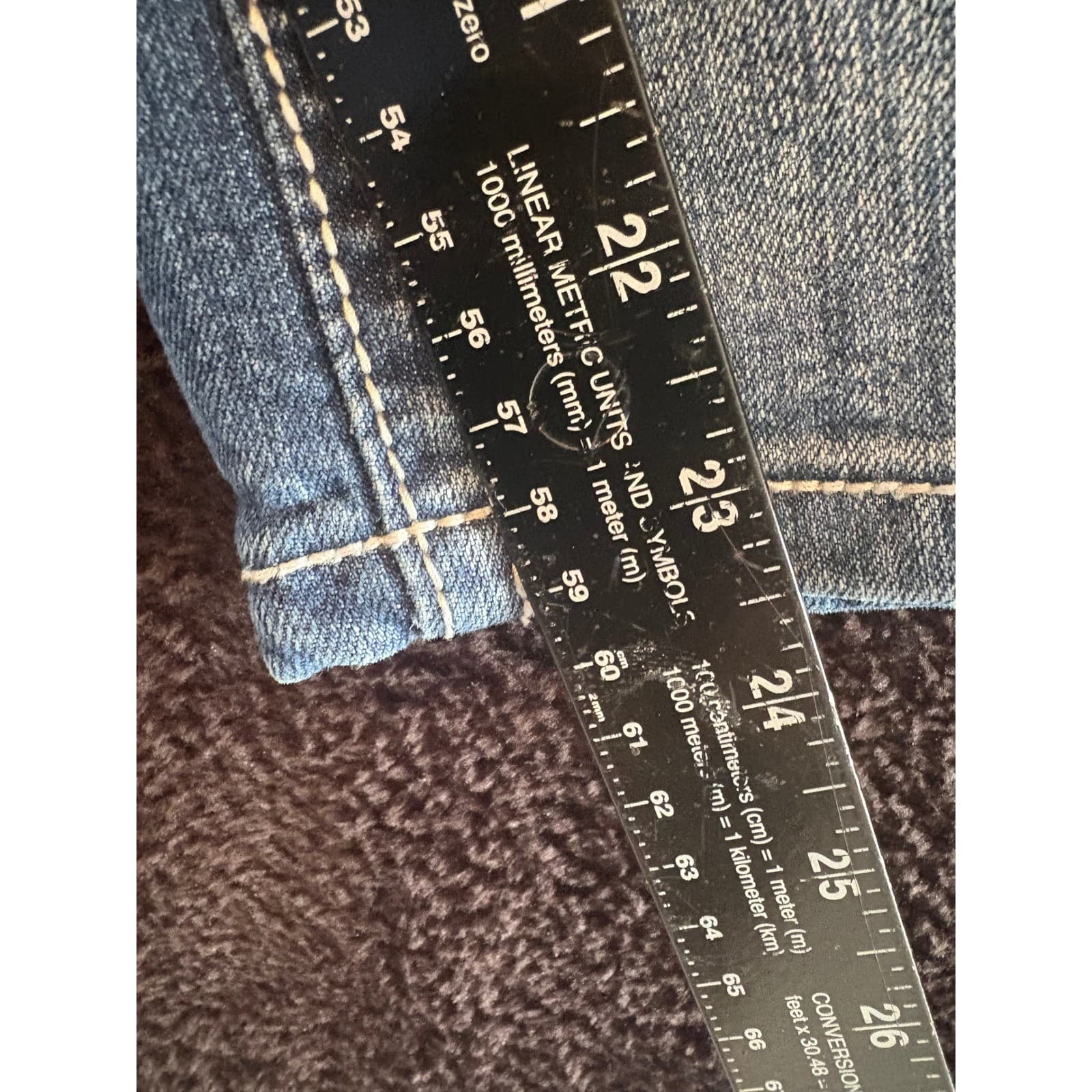 Love Indigo Premium Denim Jeans Womens Size 4 Blue Embellished Pockets - Thumbnail 6