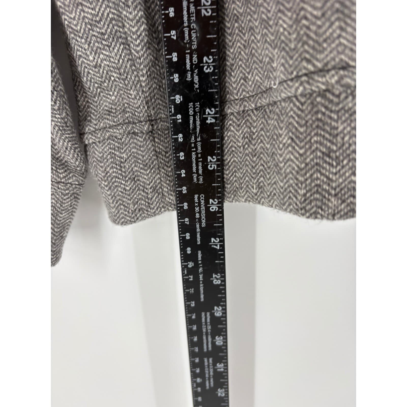 Tommy Bahama Herringbone Shawl Collar Pullover Sweater Women's Small Gray - Thumbnail 2