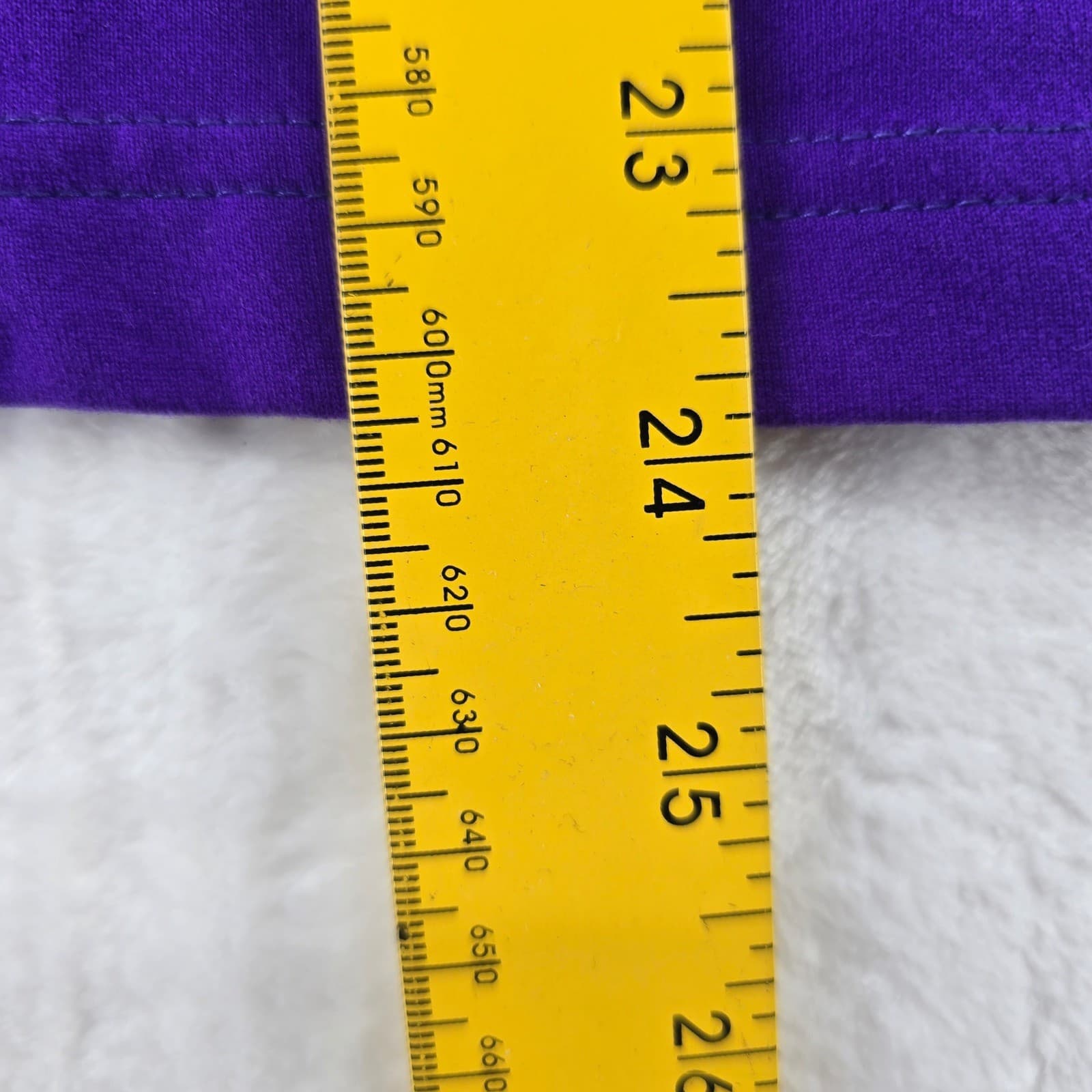 Karen Scott Mock Neck Womens Medium Top Purple Long Sleeve Lycra Spandex Stretch - Thumbnail 4
