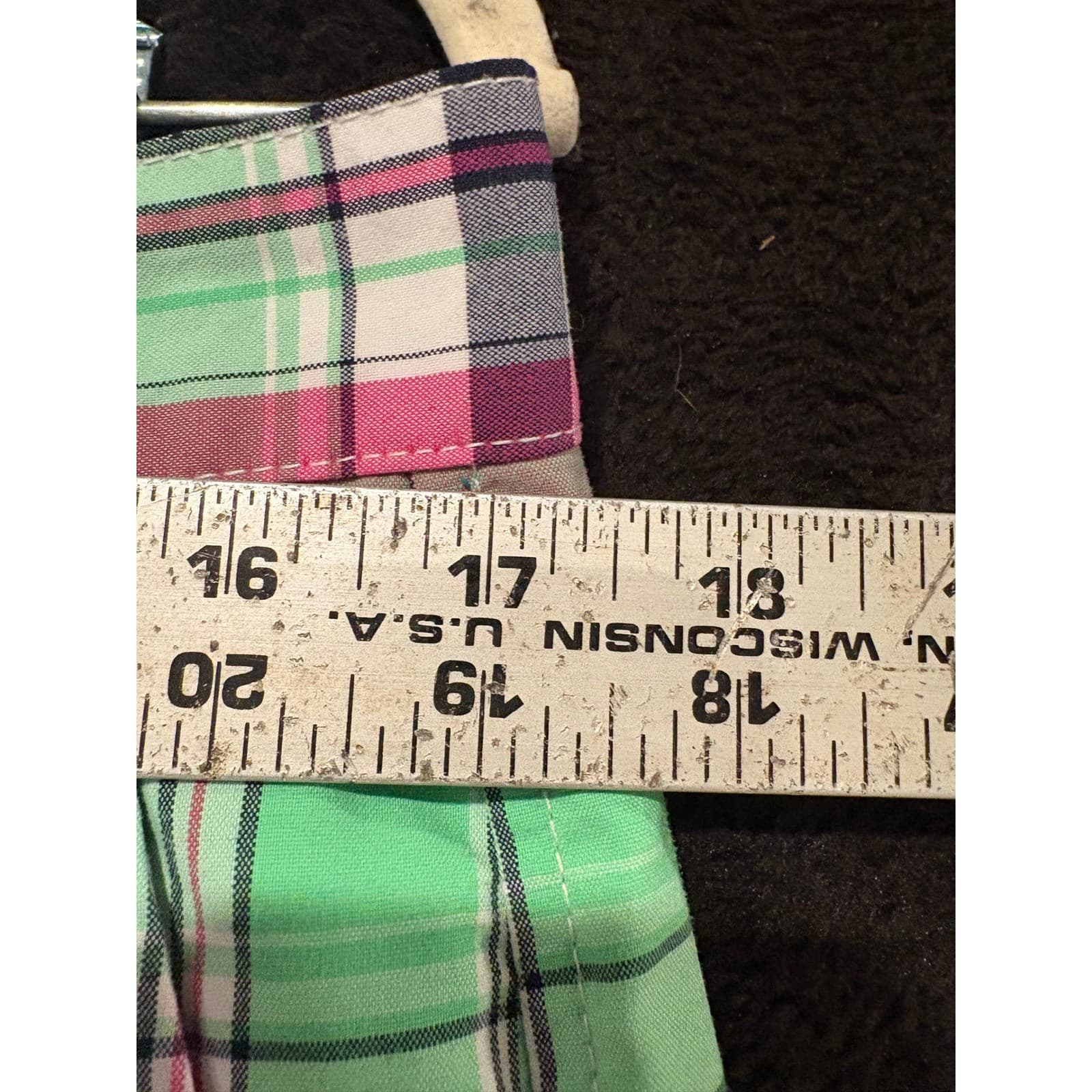 FootJoy Golf Shorts Plaid Flat Front Casual Lightweight Size 34 - Thumbnail 2