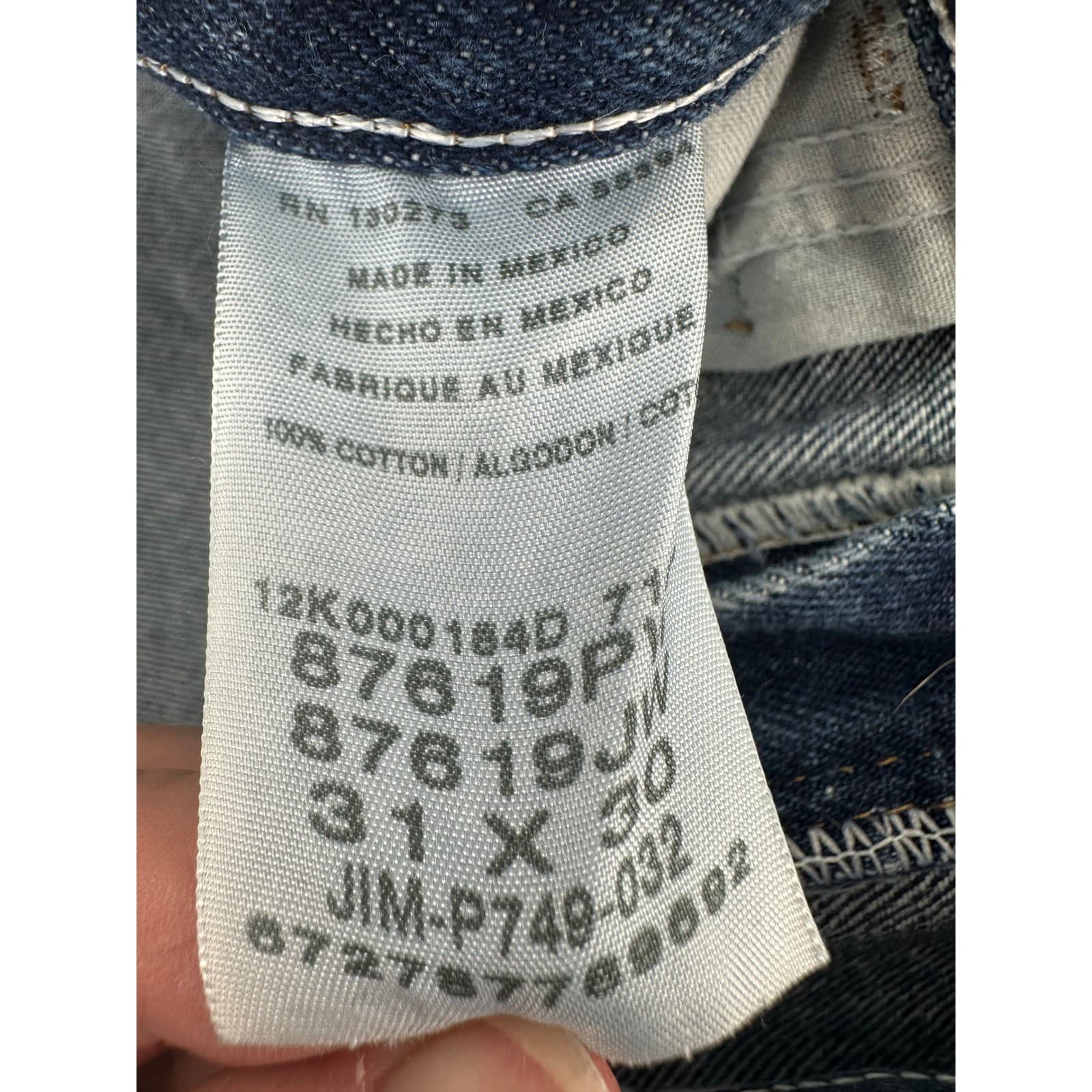 Rustler Mens Blue Denim Jeans Straight Leg Waist 30 Inseam 30 Cotton Made Mexico - Thumbnail 2