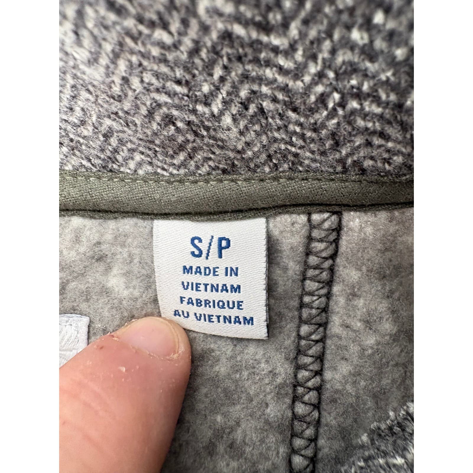Tommy Bahama Herringbone Shawl Collar Pullover Sweater Women's Small Gray - Thumbnail 6