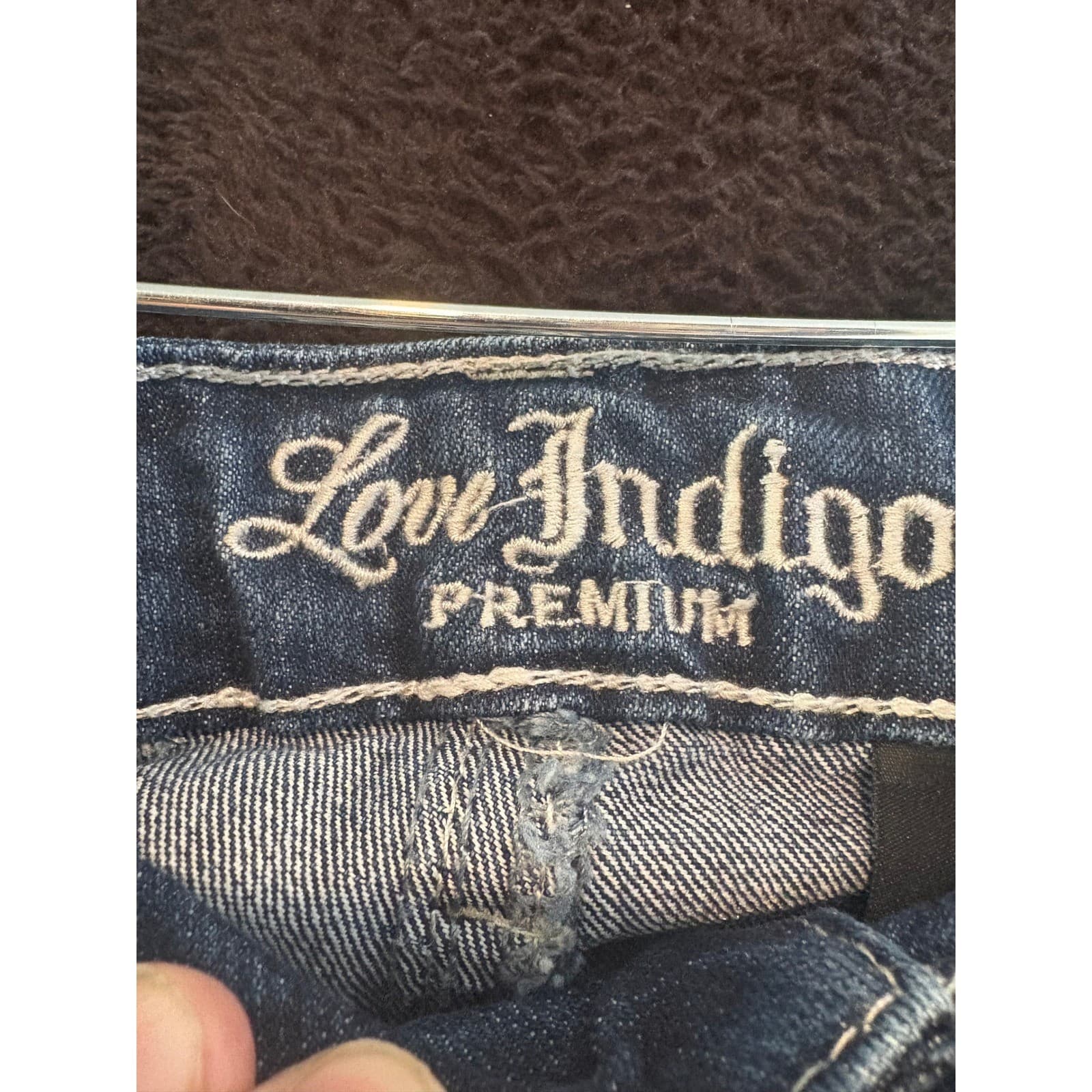 Love Indigo Premium Denim Jeans Womens Size 4 Blue Embellished Pockets - Thumbnail 2