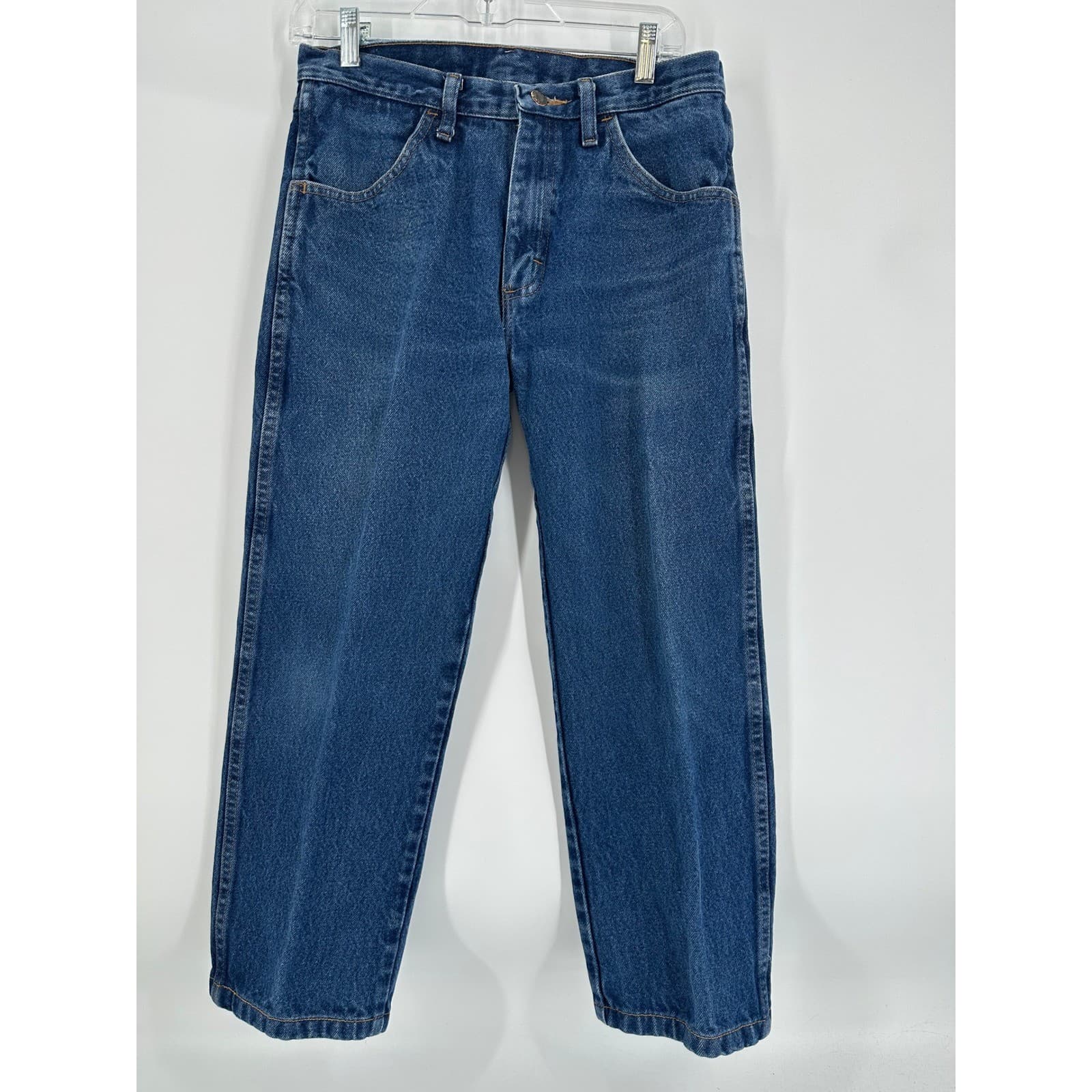 Rustler Mens Blue Denim Jeans Straight Leg Waist 30 Inseam 30 Cotton Made Mexico - Thumbnail 8