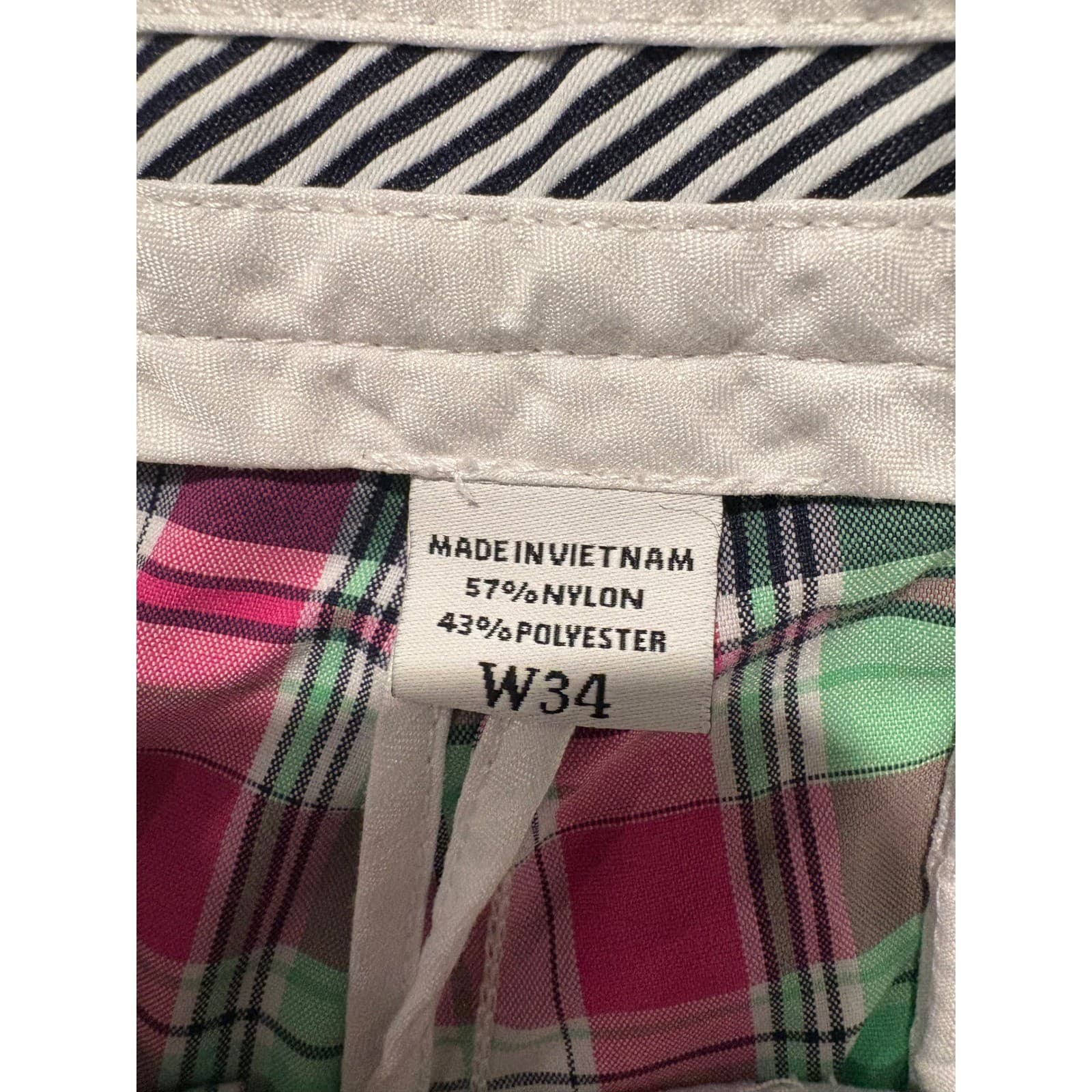 FootJoy Golf Shorts Plaid Flat Front Casual Lightweight Size 34 - Thumbnail 5