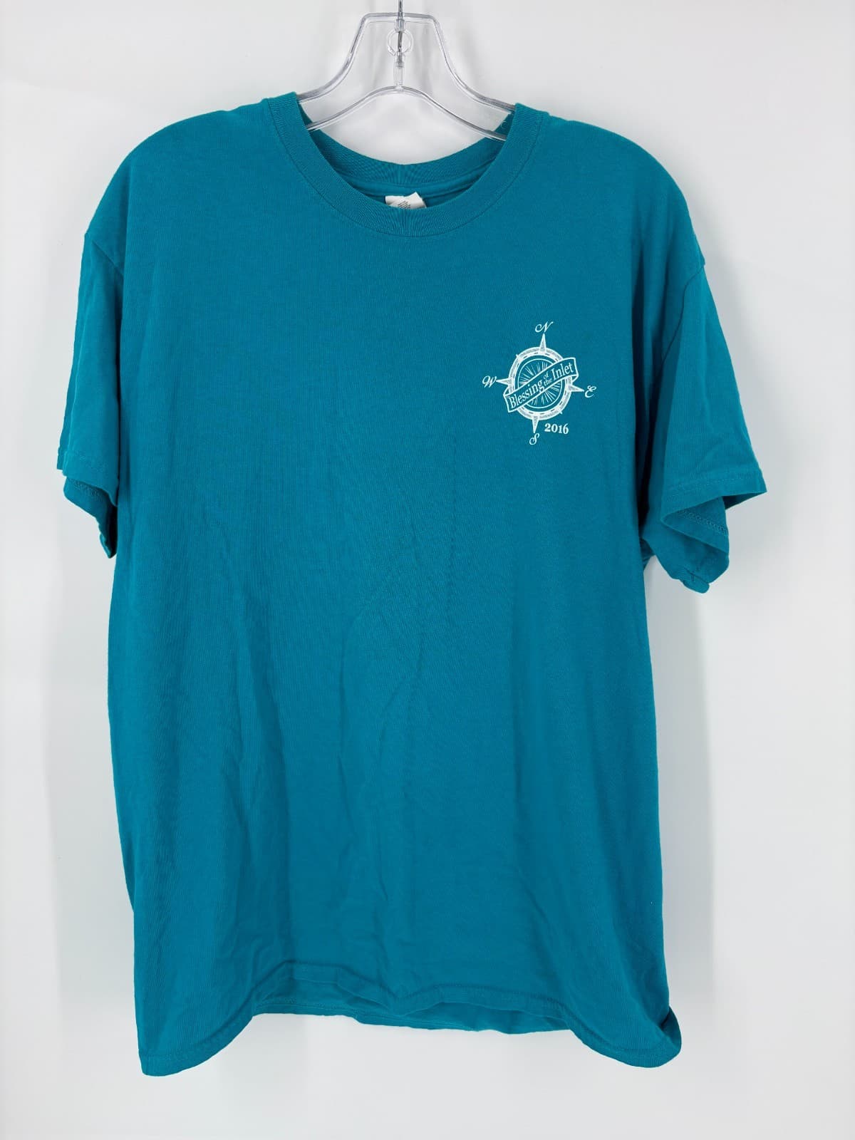 Blessing of the Inlet 2016 T-Shirt Murrells Inlet SC Gildan Heavy Cotton L Blue - Thumbnail 2
