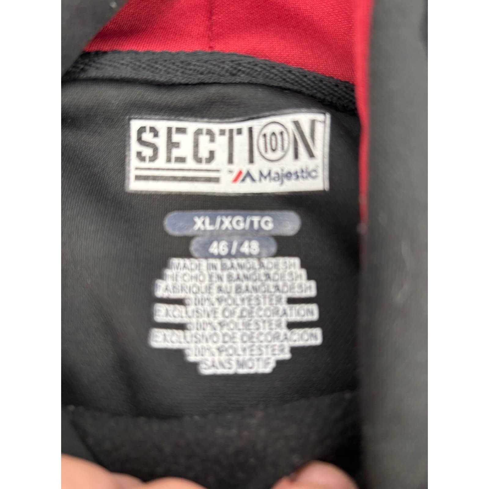 Section 101 Majestic South Carolina Gamecocks Mens XL Hoodie Black NCAA 6046 - Thumbnail 2
