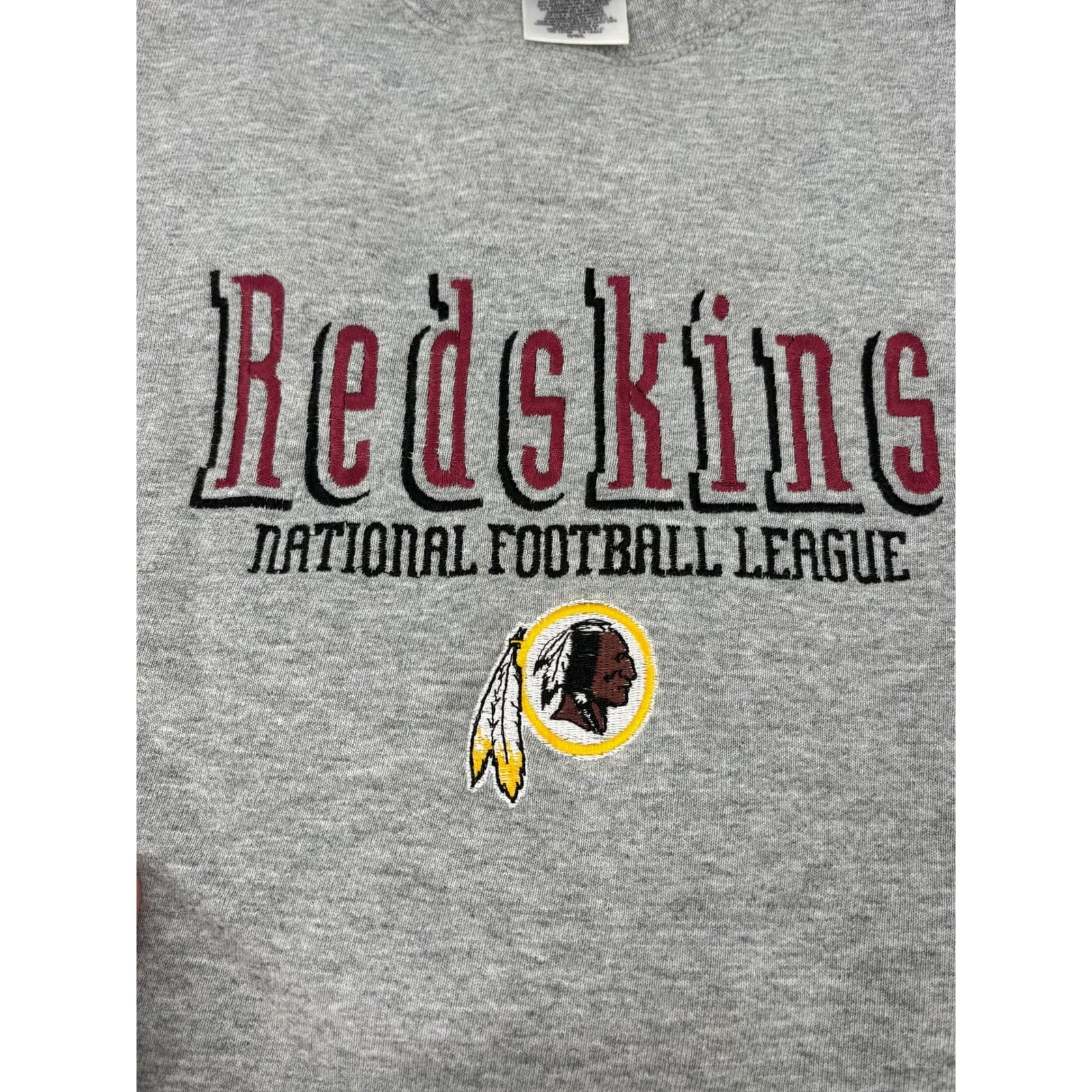 Pro Player Washington Redskins Mens Large Sweatshirt Gray Vintage NFL Crewneck - Thumbnail 4