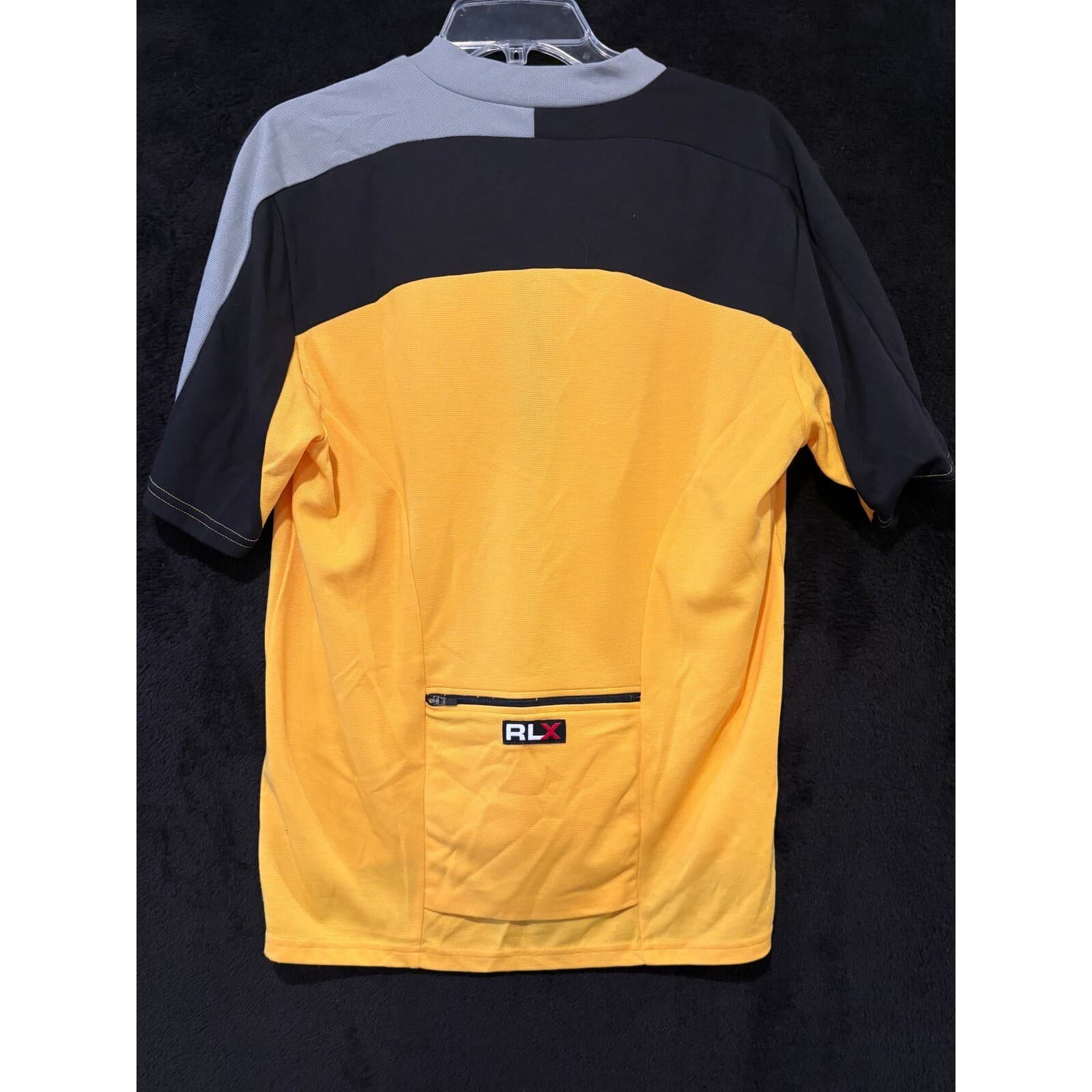 RLX Polo Sport Pullover Mens S Yellow Black Half Zip Cycling Training Small - Thumbnail 7