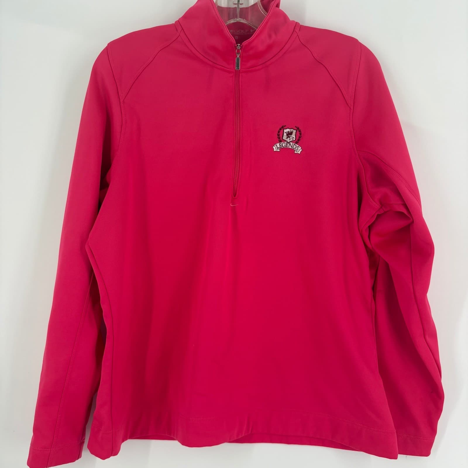 Nike Golf Therma Fit Women's Pink 1/4 Zip Pullover Long Sleeve Shirt L - Thumbnail 8