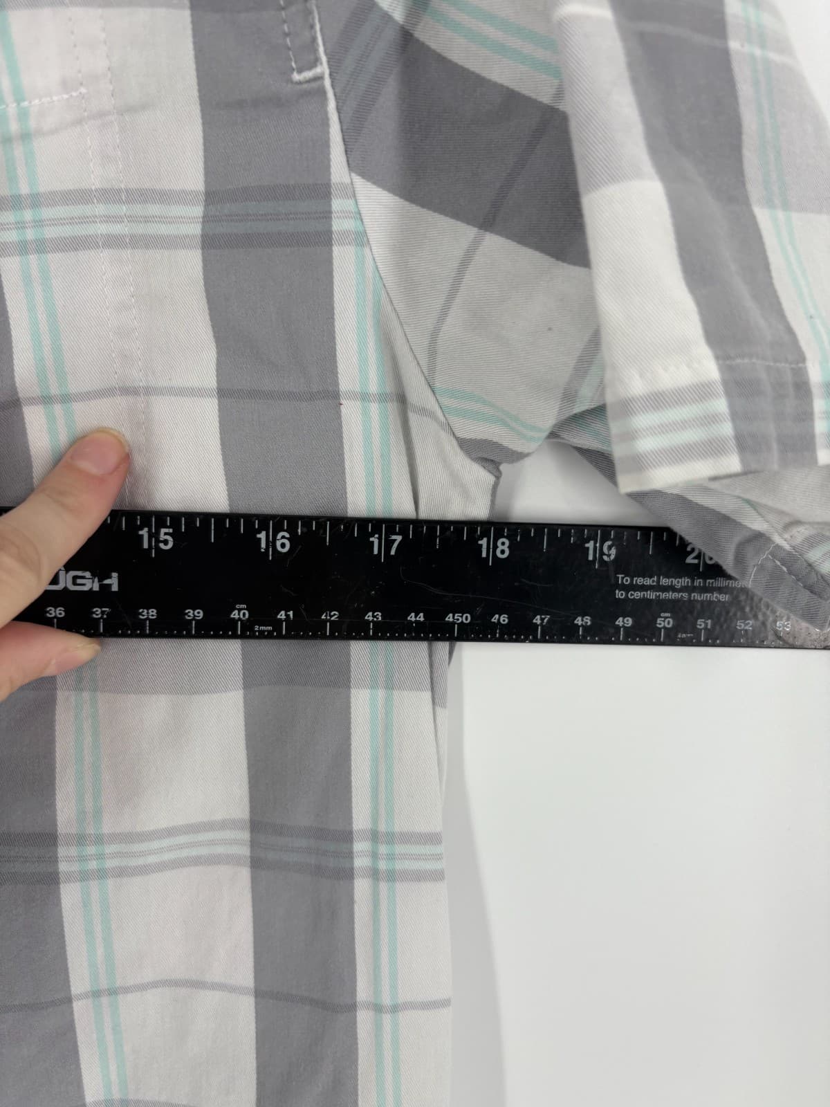 Under Armour Men’s M Fitted Plaid Snap Button Shirt Gray Outdoor Fishing - Thumbnail 8