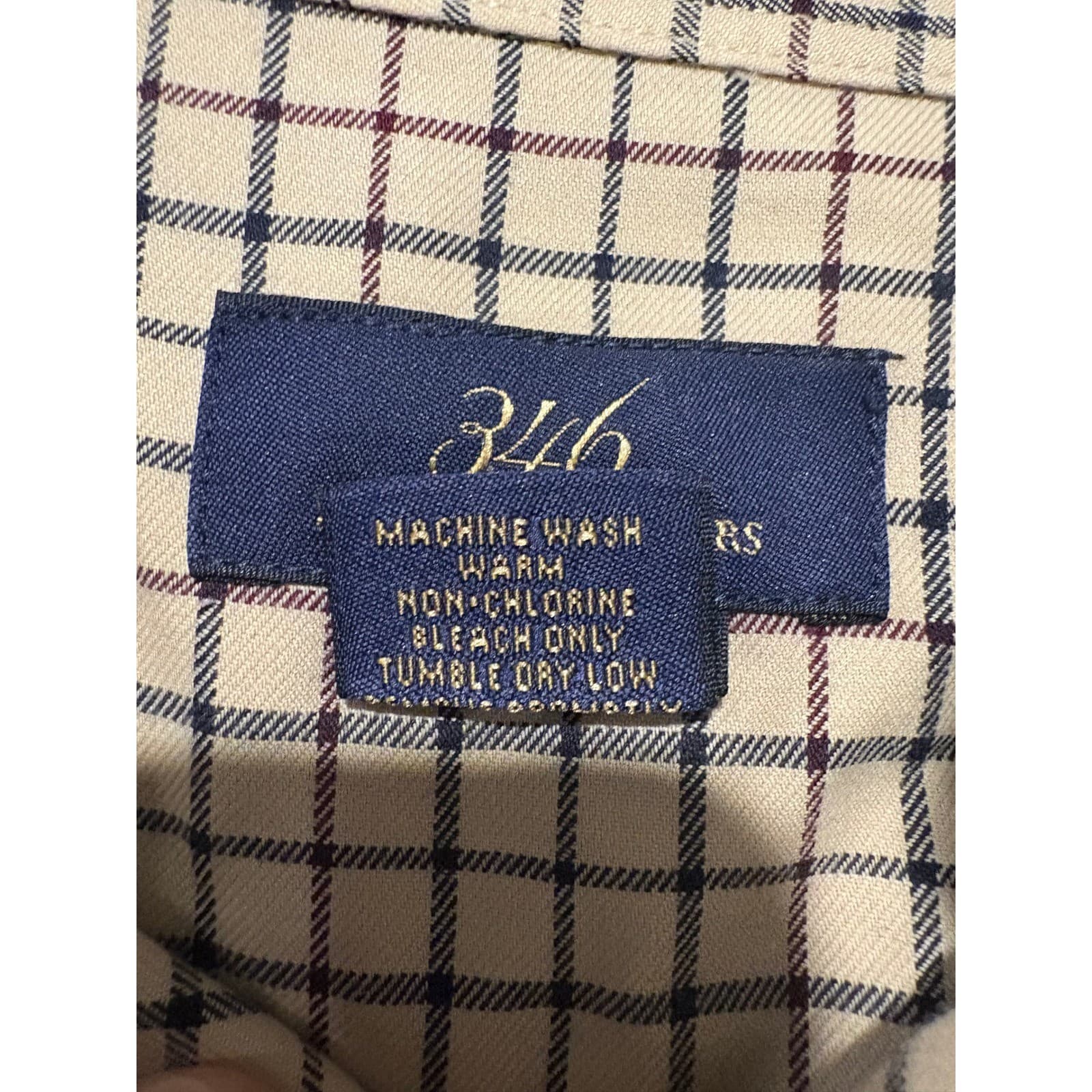 Brooks Brothers 346 Plaid Button Down Long Sleeve Non Iron Shirt Large - Thumbnail 3