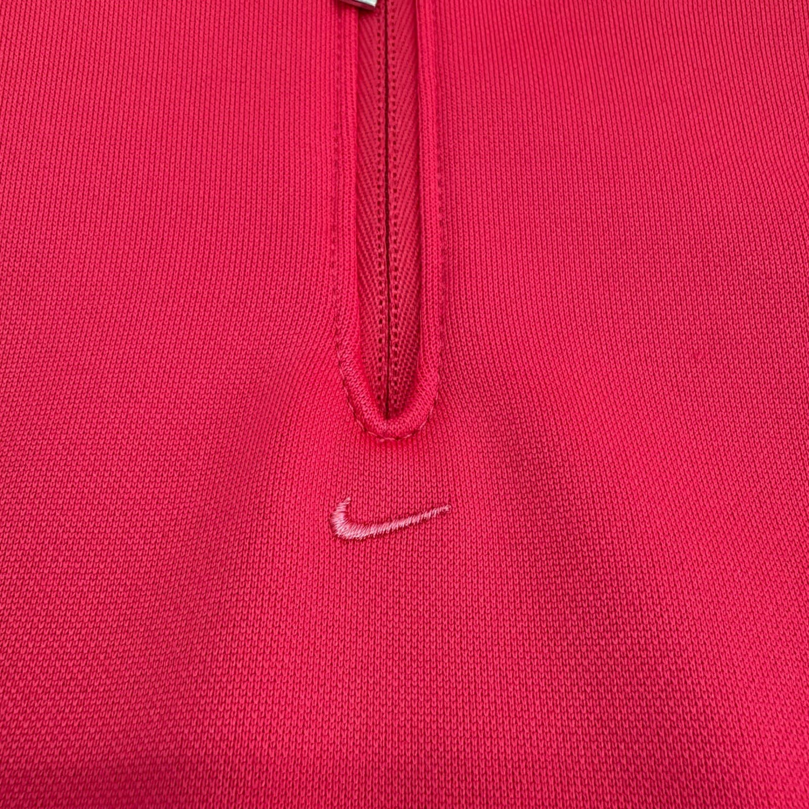 Nike Golf Therma Fit Women's Pink 1/4 Zip Pullover Long Sleeve Shirt L - Thumbnail 4