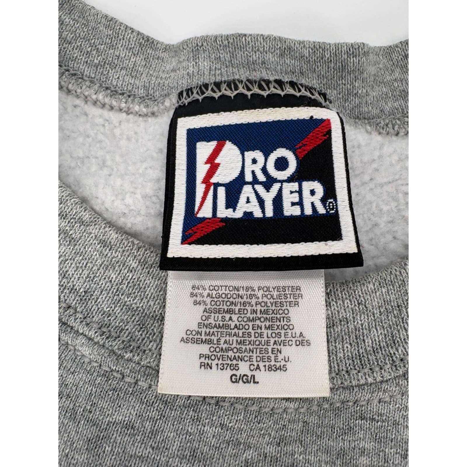 Pro Player Washington Redskins Mens Large Sweatshirt Gray Vintage NFL Crewneck - Thumbnail 3