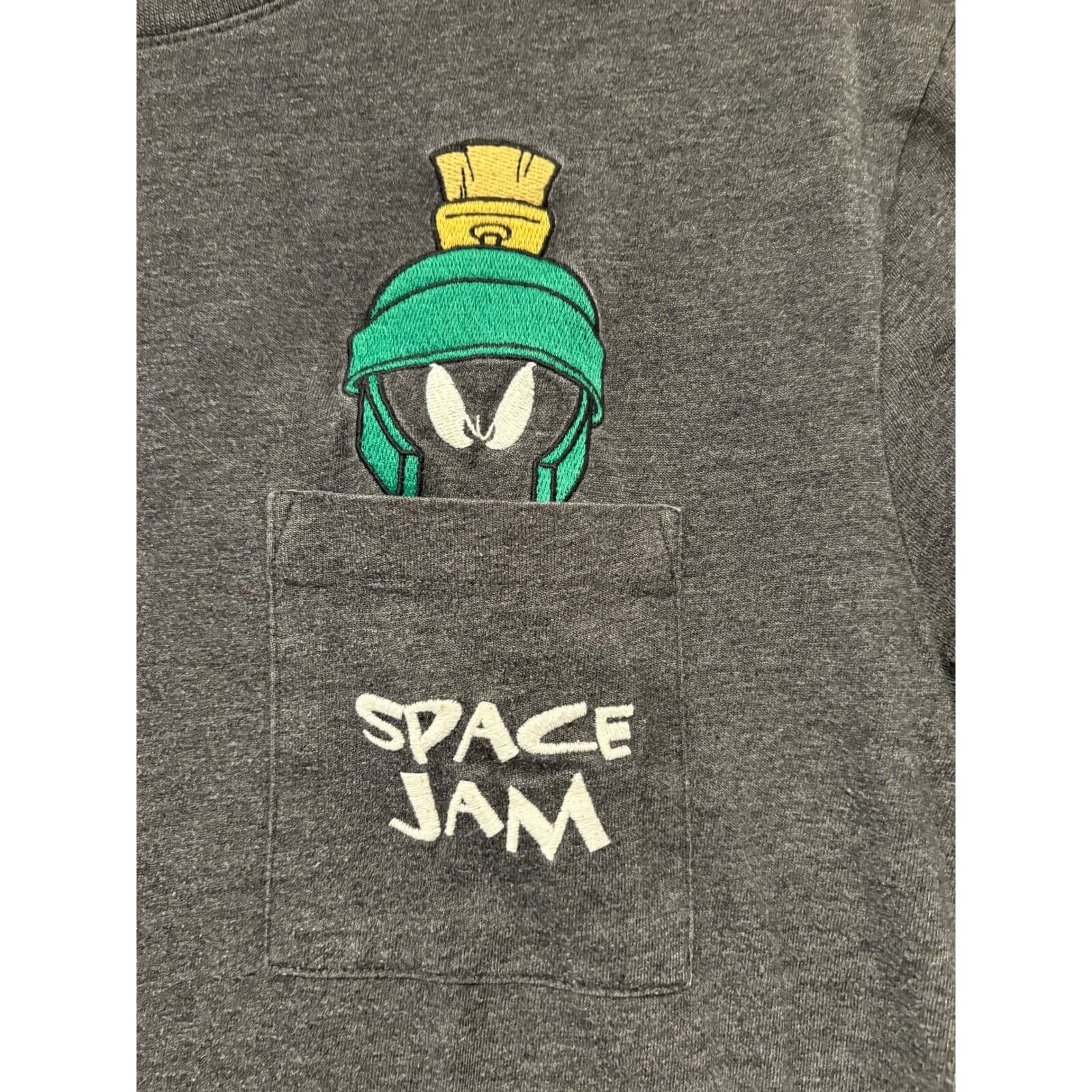 Tailgate Space Jam Marvin the Martian Graphic Pocket T-Shirt Medium - Thumbnail 2