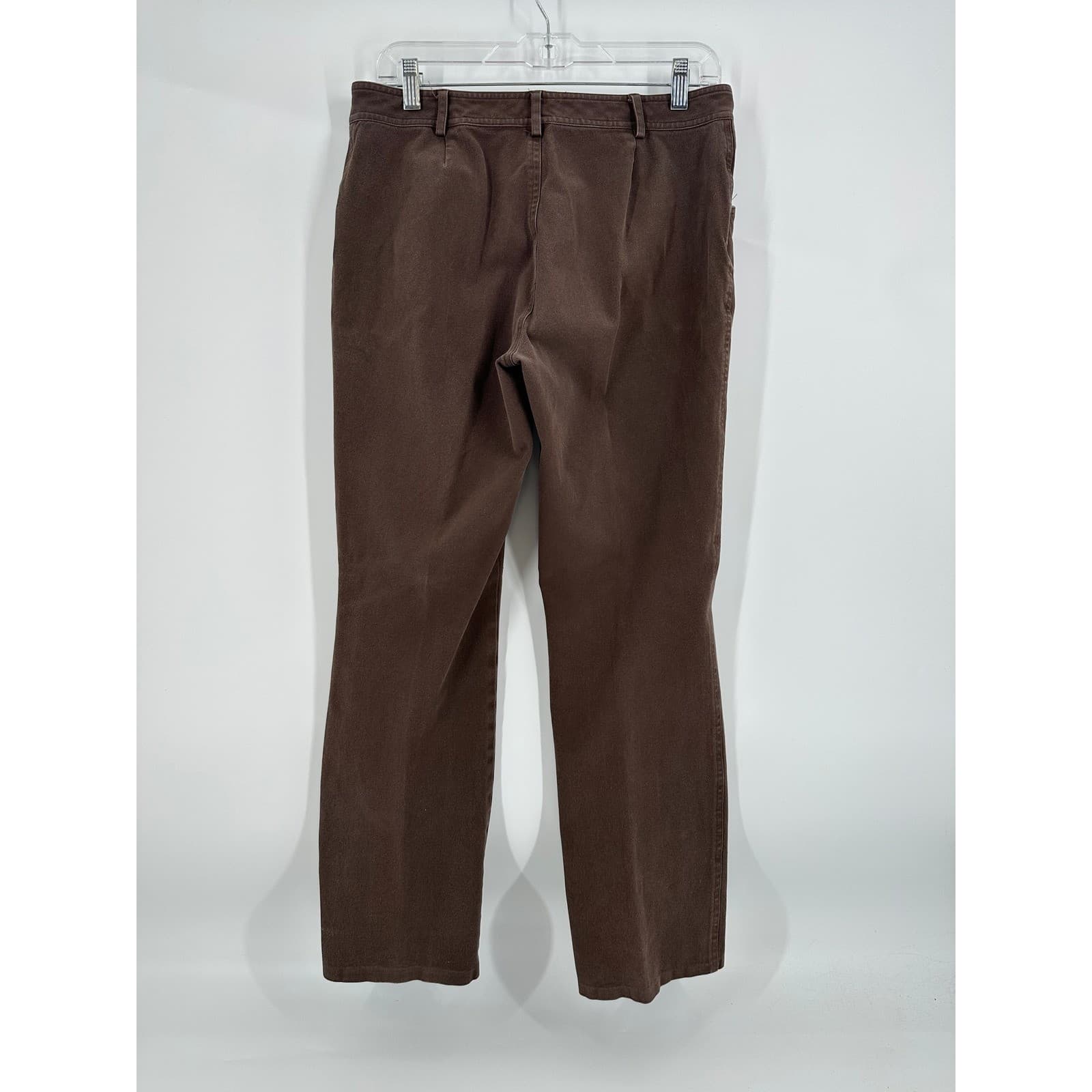 Lauren Ralph Lauren Womens Brown Cotton Blend Zipper Pockets Pants Size 8P - Thumbnail 9