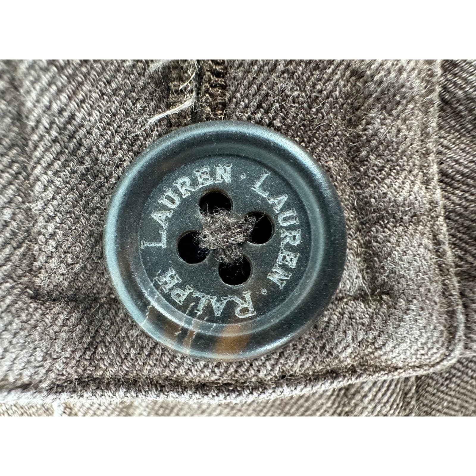 Lauren Ralph Lauren Womens Brown Cotton Blend Zipper Pockets Pants Size 8P - Thumbnail 3