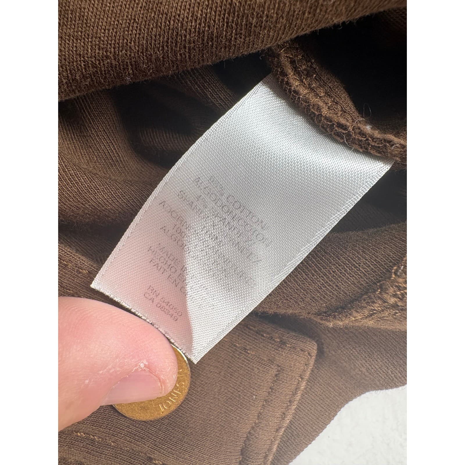 Jones New York Jacket Womens Size L Button Up Knit Jacket Brown Cotton Spandex - Thumbnail 6