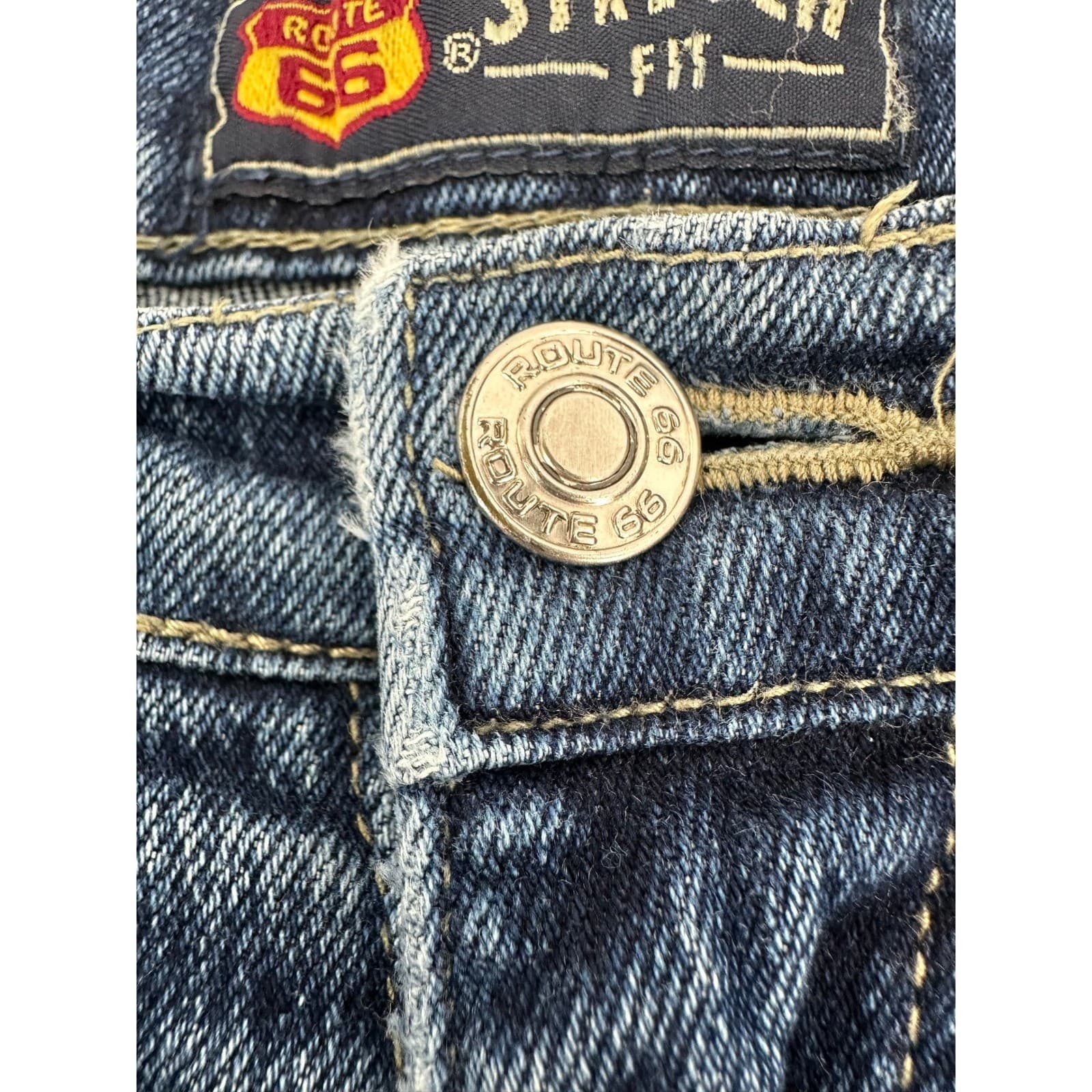Route 66 Women's Blue Denim Stretch Fit Jeans Size 7/8 - Thumbnail 3