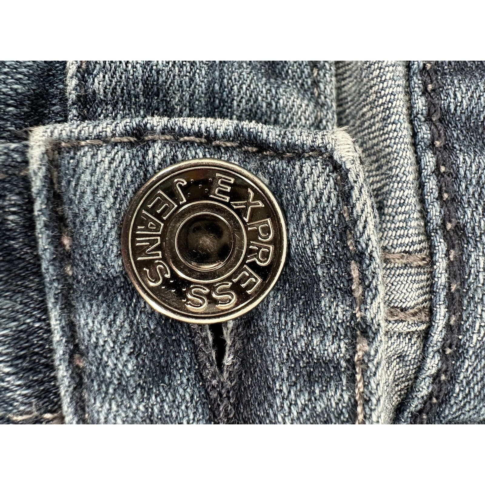Express Womens MIA Ultra Skinny Jeans Blue Wash Size 10S - Thumbnail 4