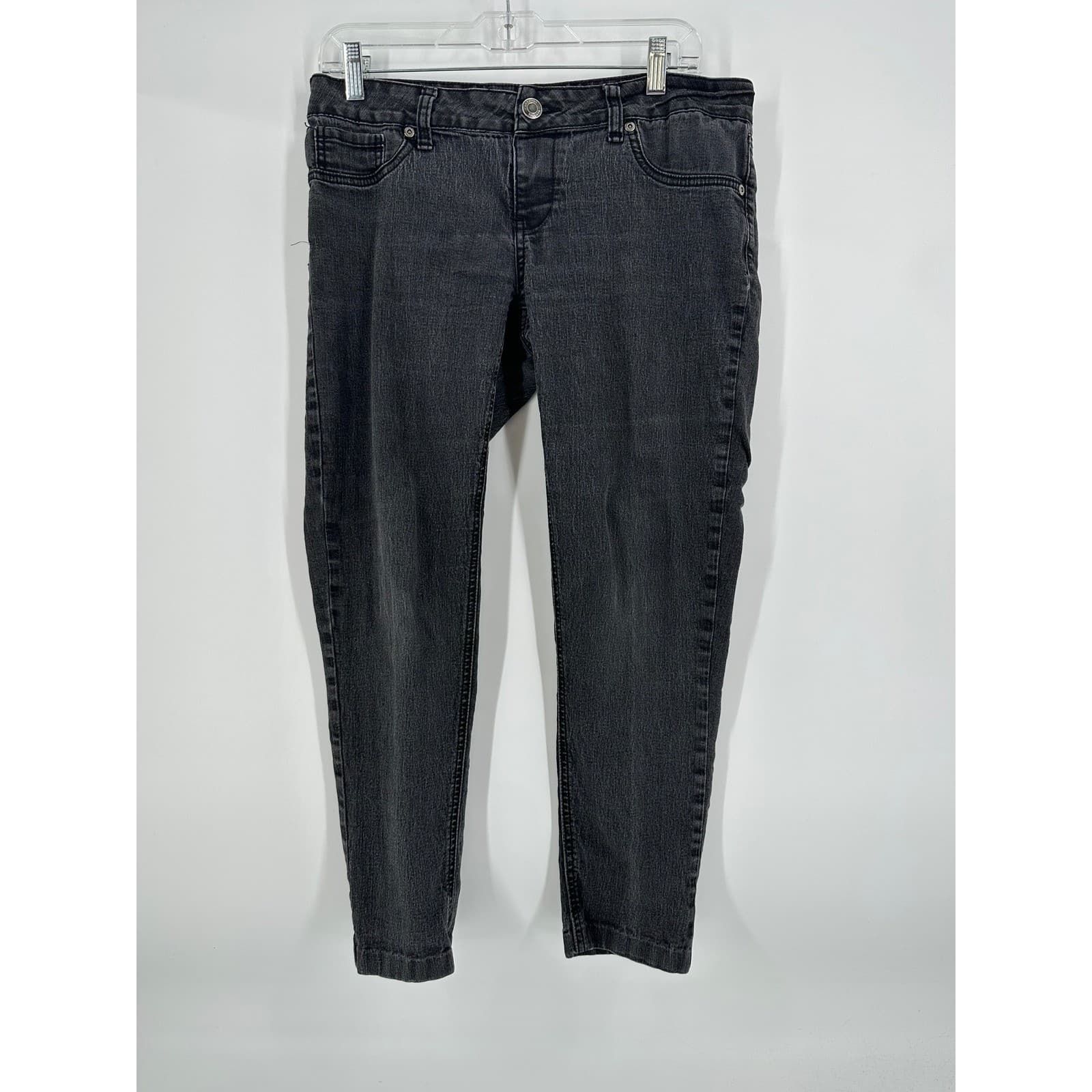 Mossimo Supply Co Womens Black Gray Wash Denim Jegging Pants Size 11 - Thumbnail 7