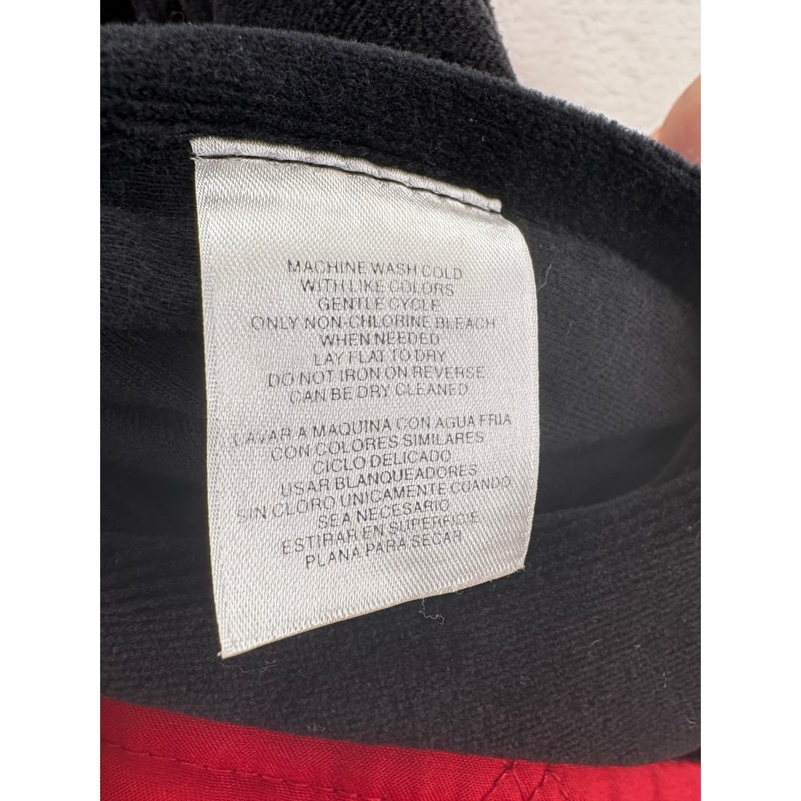 Jones New York Vest Womens Medium Vest Red Black Reversible Quilted Fleece Zip - Thumbnail 4