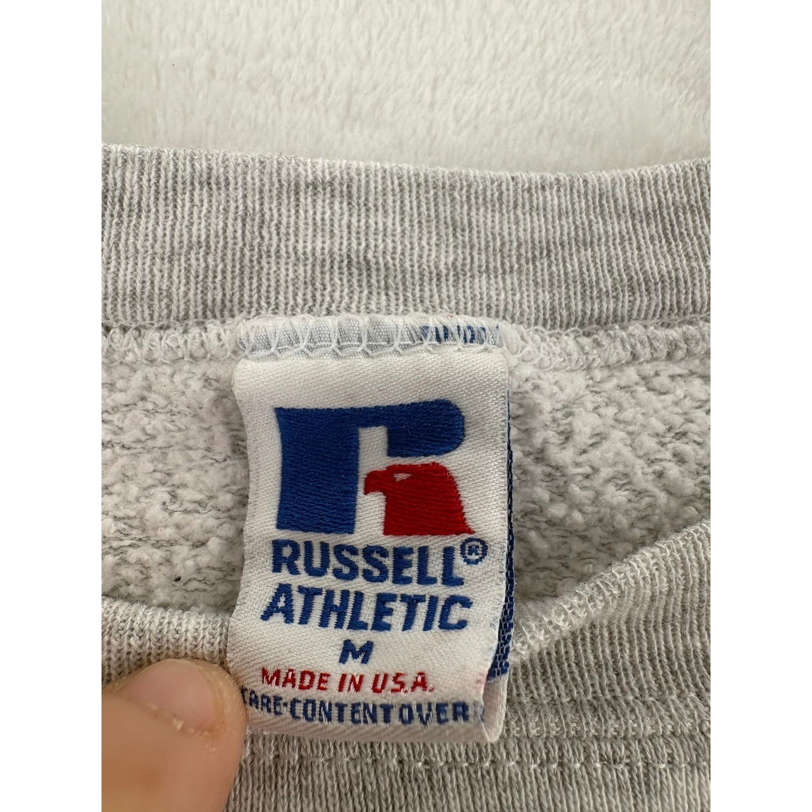 Russell Athletic Maryland Womens M Sweatshirt Gray Vintage Terrapins Crewneck - Thumbnail 2