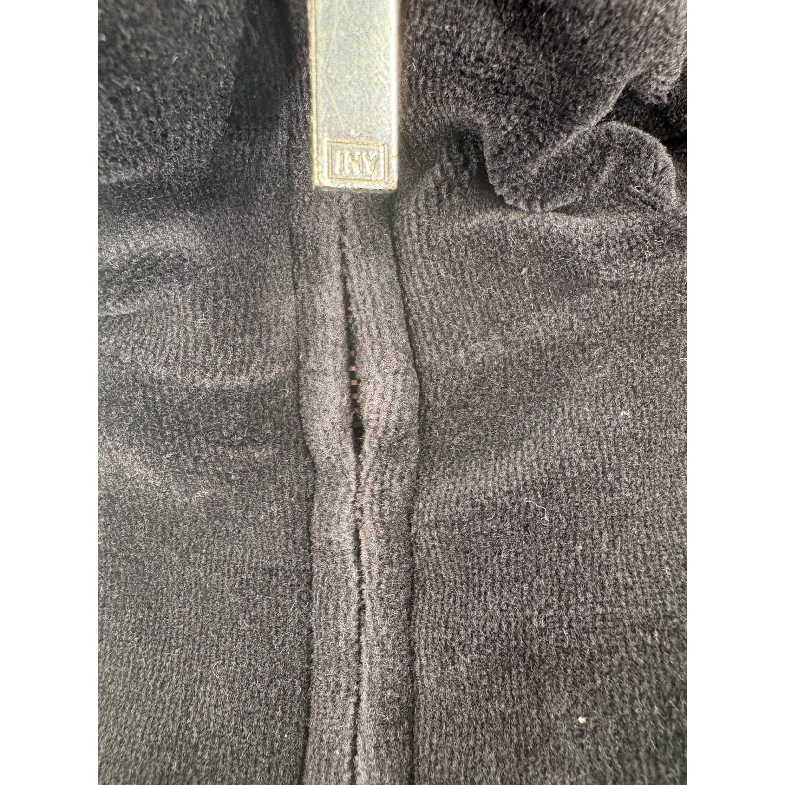 Jones New York Vest Womens Medium Vest Red Black Reversible Quilted Fleece Zip - Thumbnail 3