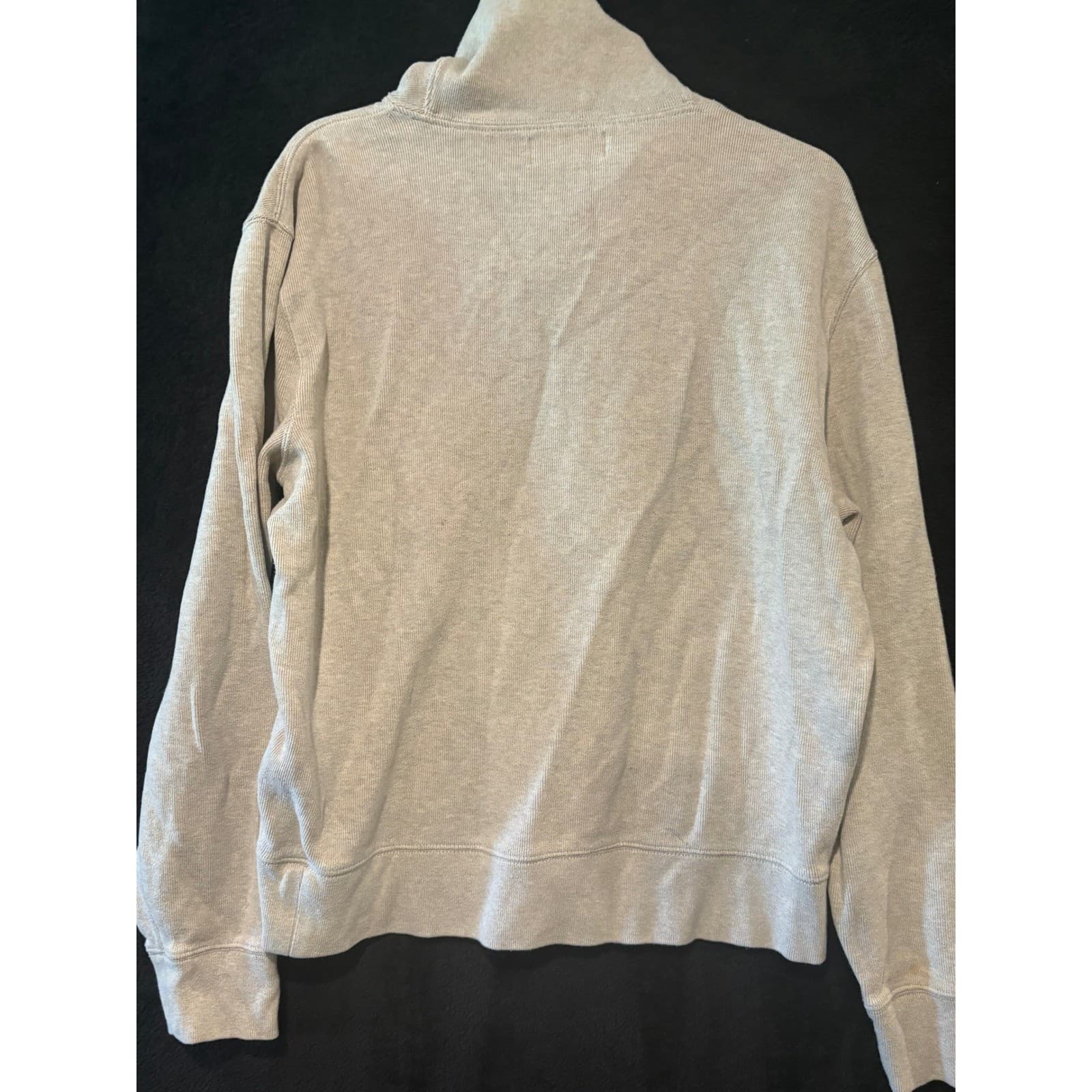 Polo Ralph Lauren Shawl‑Collar Pullover Sweater Large Cotton Oatmeal Green Pony - Thumbnail 7