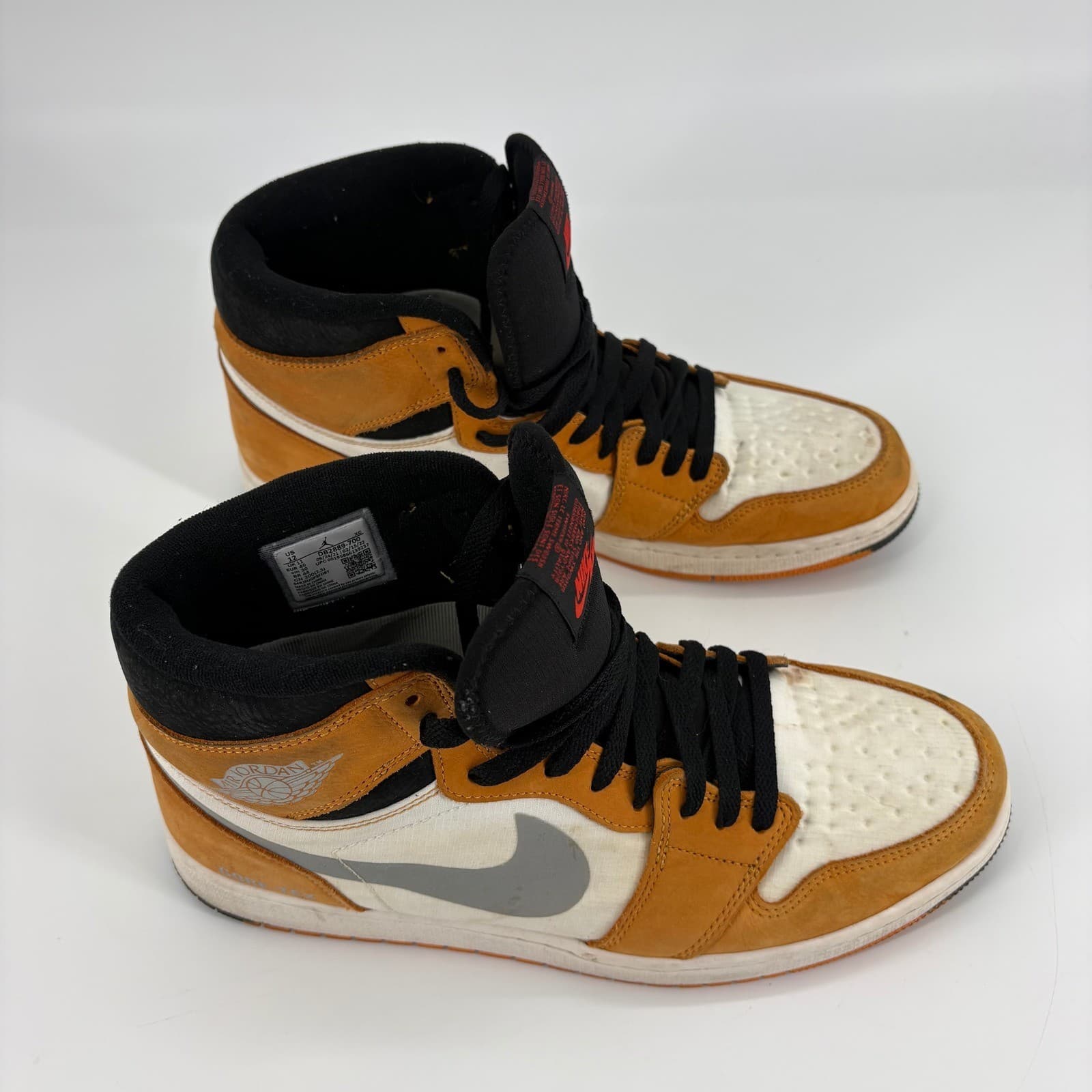 Air Jordan 1 Retro High OG Yellow Ochre DB2889-700 Size 12 Men's Used Authentic - Thumbnail 2