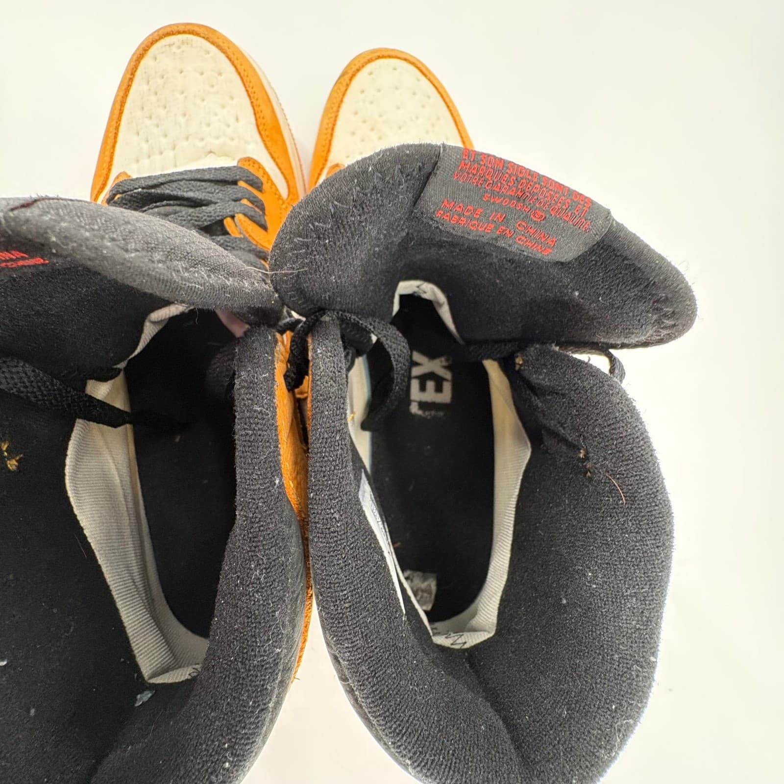 Air Jordan 1 Retro High OG Yellow Ochre DB2889-700 Size 12 Men's Used Authentic - Thumbnail 11