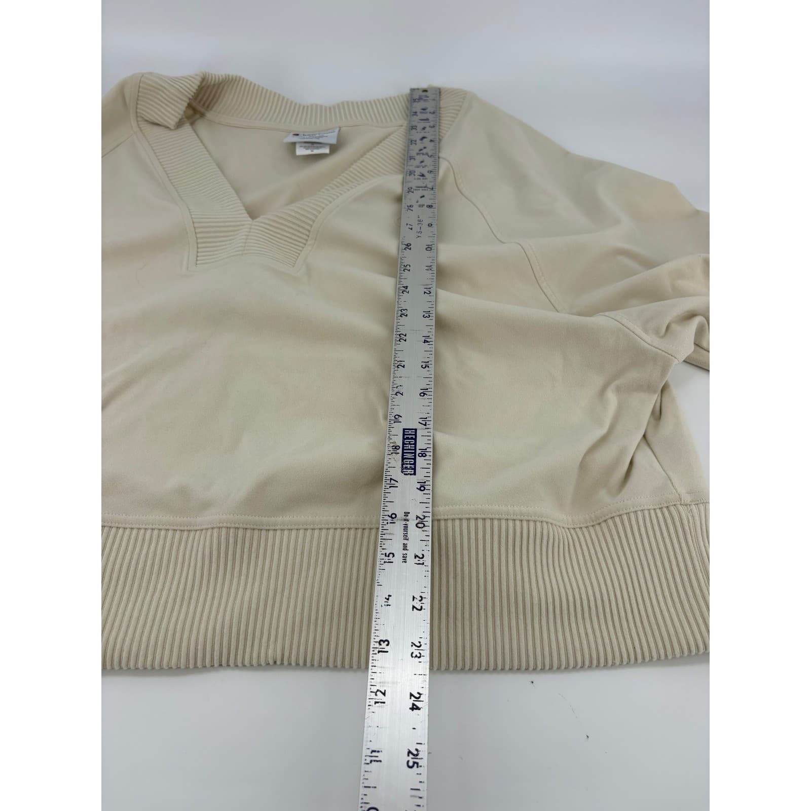 Champion Authentic Athleticwear 2XL Pullover V-Neck Ribbed Trim Sweatshirt - Thumbnail 7