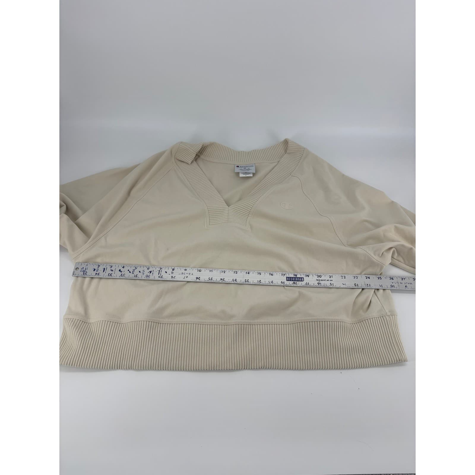 Champion Authentic Athleticwear 2XL Pullover V-Neck Ribbed Trim Sweatshirt - Thumbnail 5