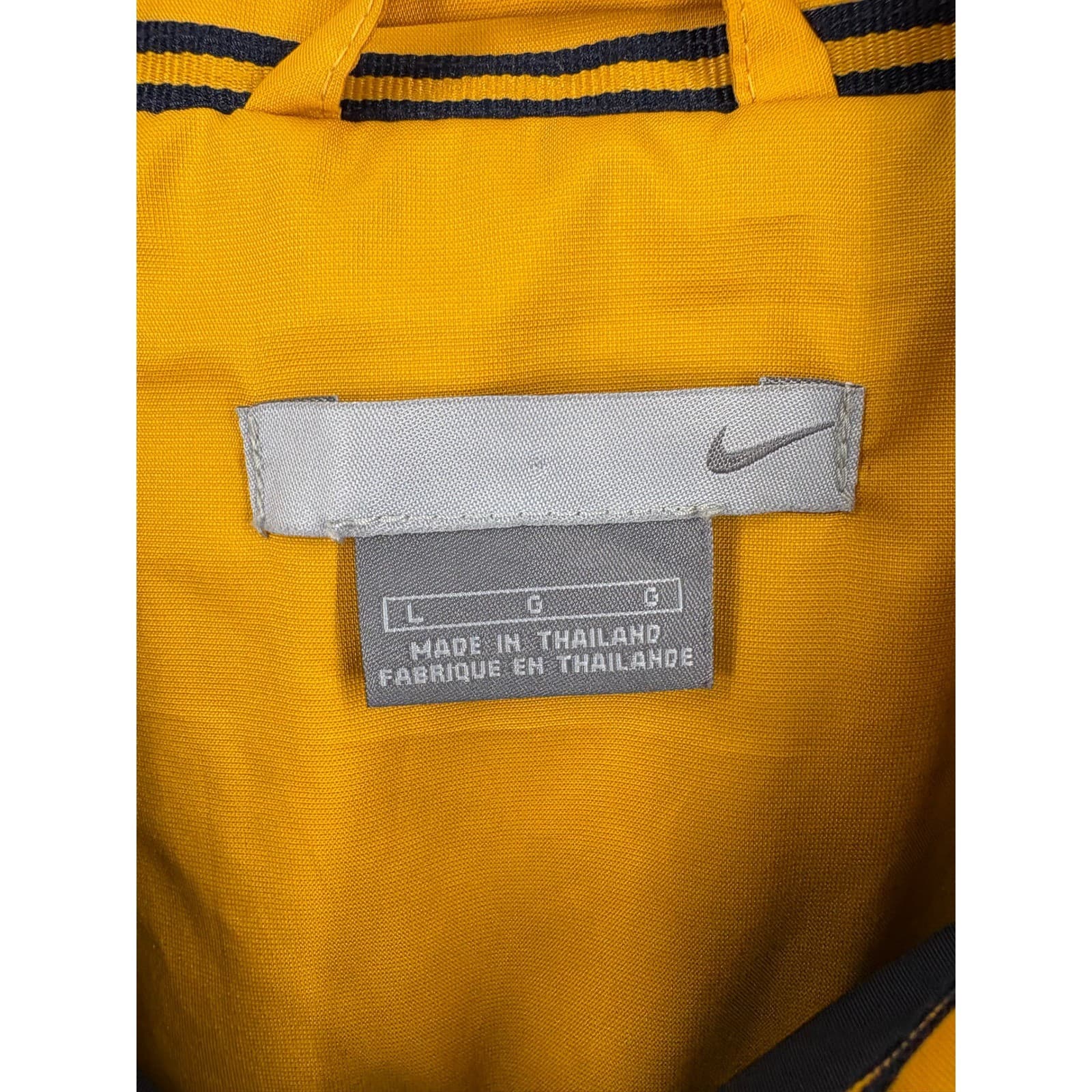 Vintage Nike Windbreaker Jacket Men's Large Blue Yellow Pullover Full Zip y2k - Thumbnail 2