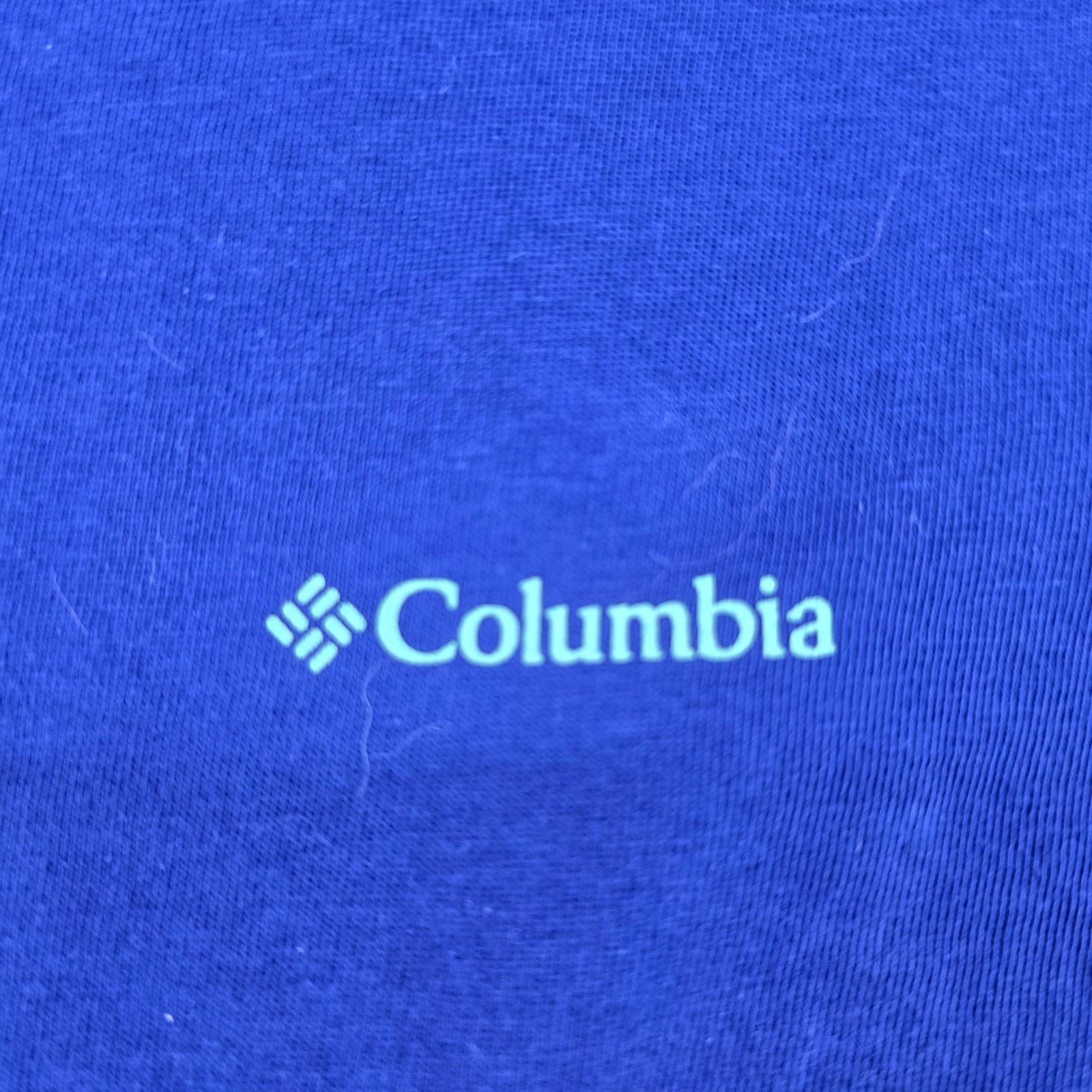 Columbia T-Shirt Mens XXL Shirt Blue Short Sleeve Graphic Logo Cotton - Thumbnail 3