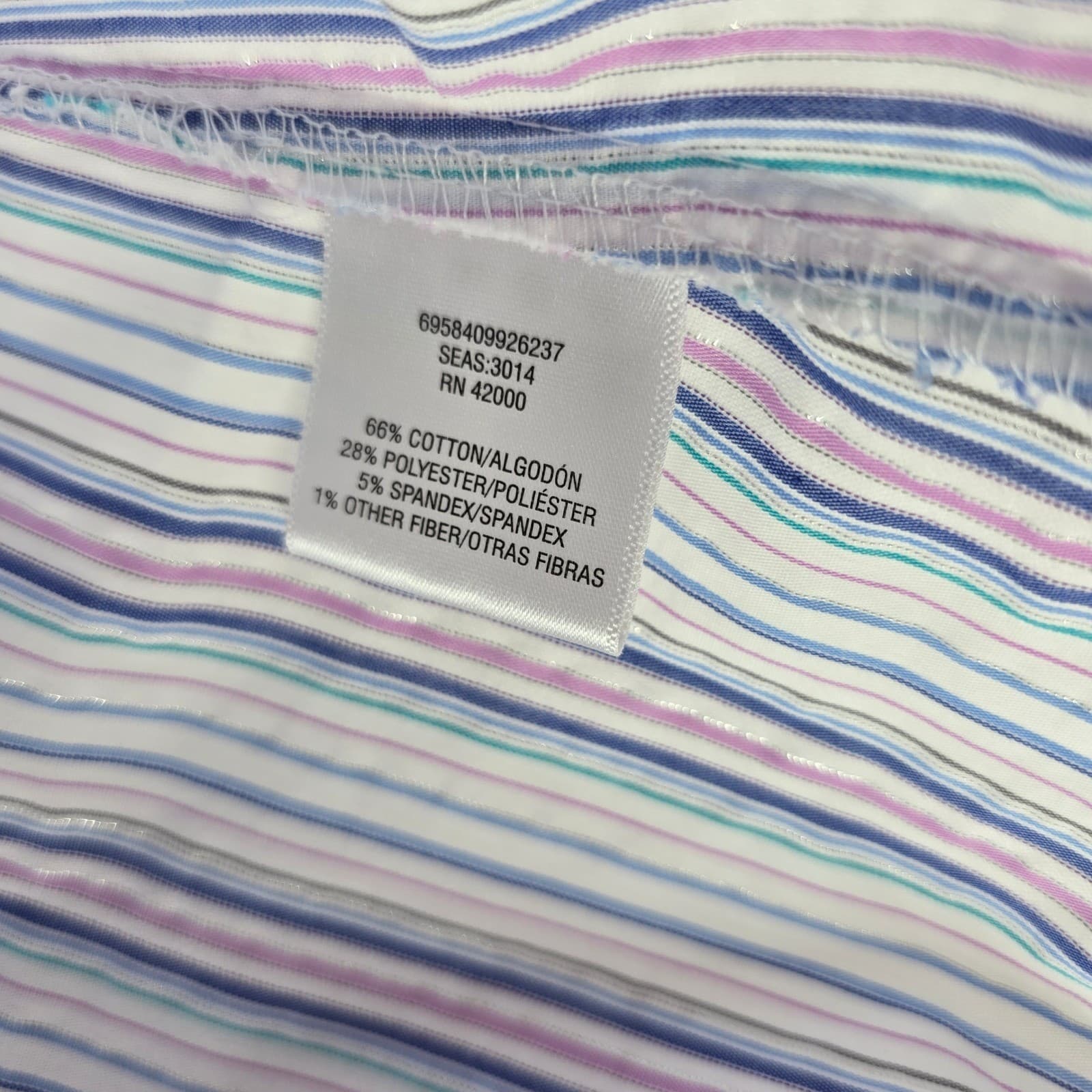 Jaclyn Smith Blouse Womens Medium Shirt Multi Color Striped Metallic Lot of 2 - Thumbnail 3