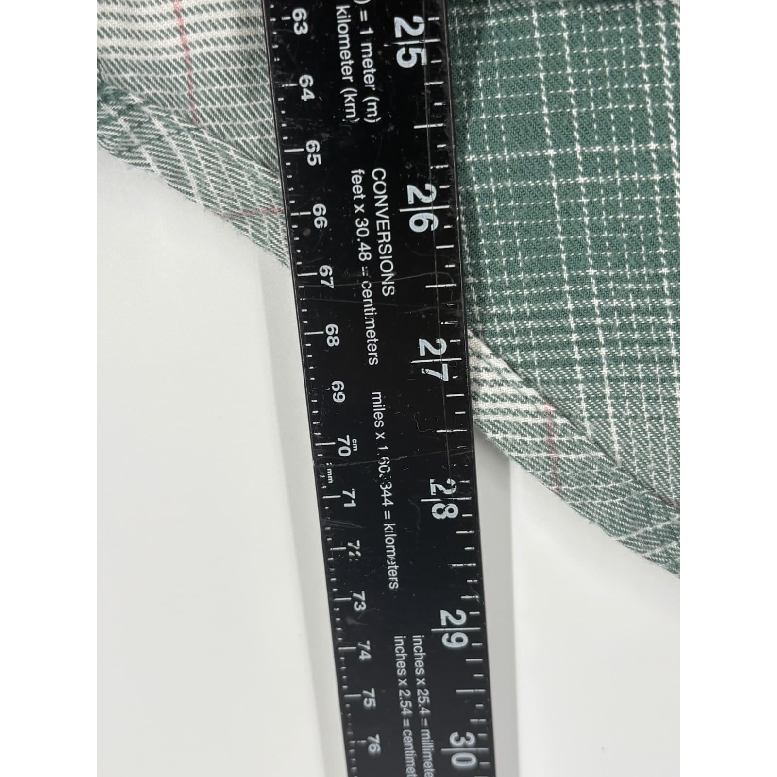 The North Face Womens Plaid Flannel Button Up Shirt Green Pink Size S - Thumbnail 2
