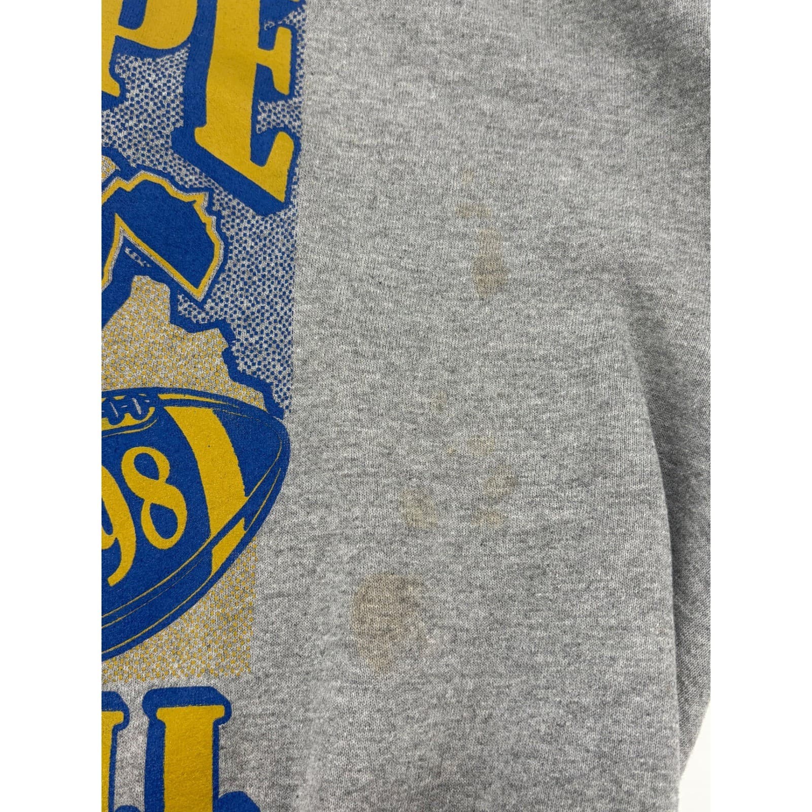 MT HOPE MUSTANGS FOOTBALL 1998 Russell Athletic Mens XXL Gray Sweatshirt - Thumbnail 4