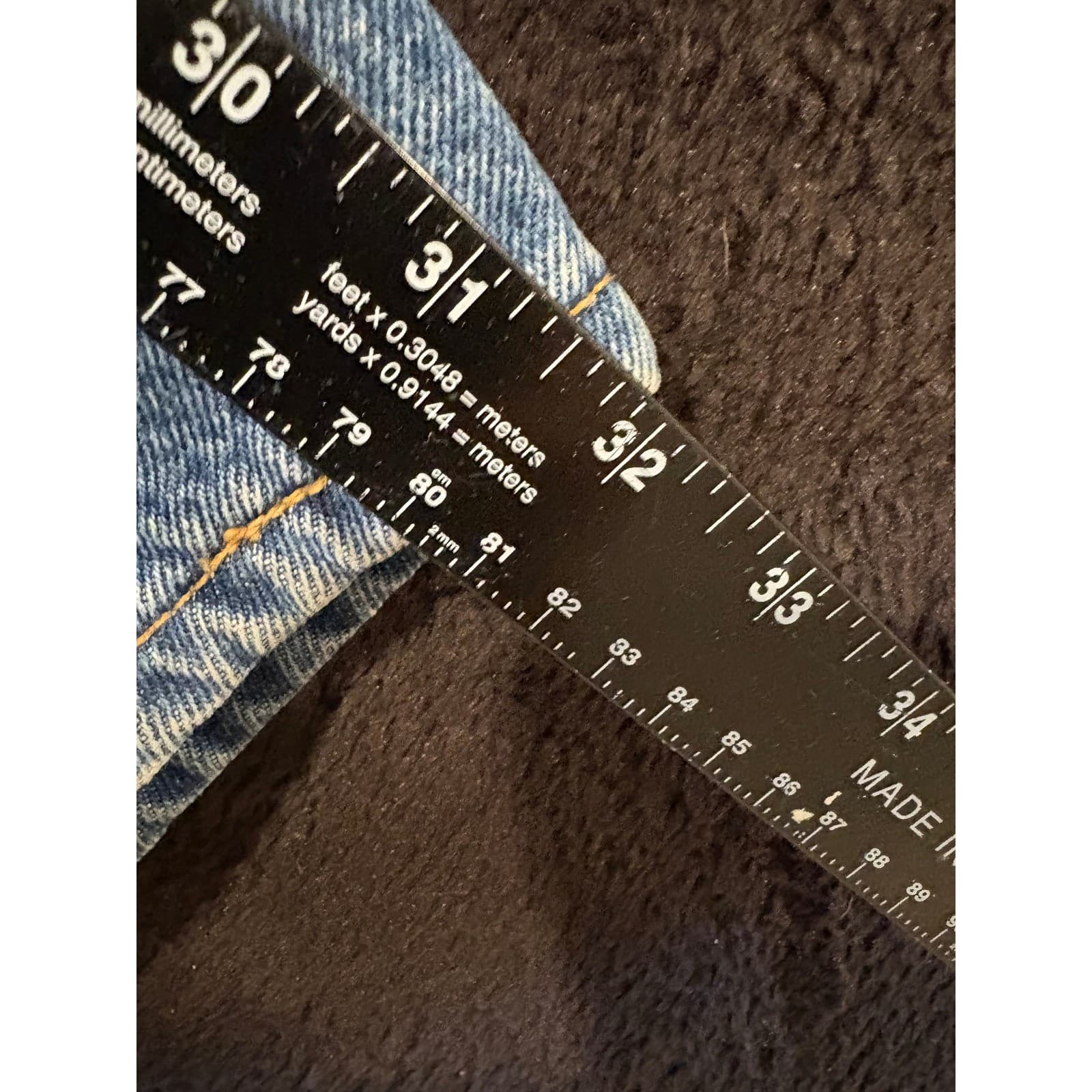 Carhartt Fleece Lined Jeans Relaxed Fit Work Utility Pants 40x32 B155-DST - Thumbnail 3