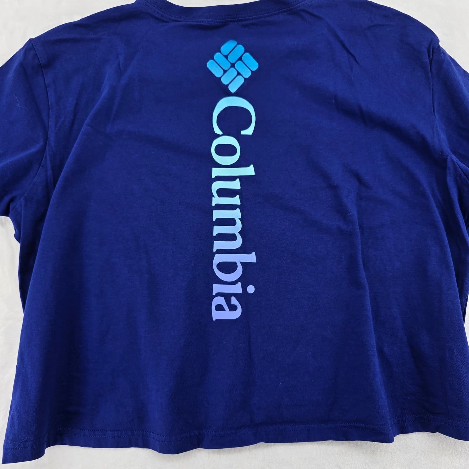 Columbia T-Shirt Mens XXL Shirt Blue Short Sleeve Graphic Logo Cotton - Thumbnail 7