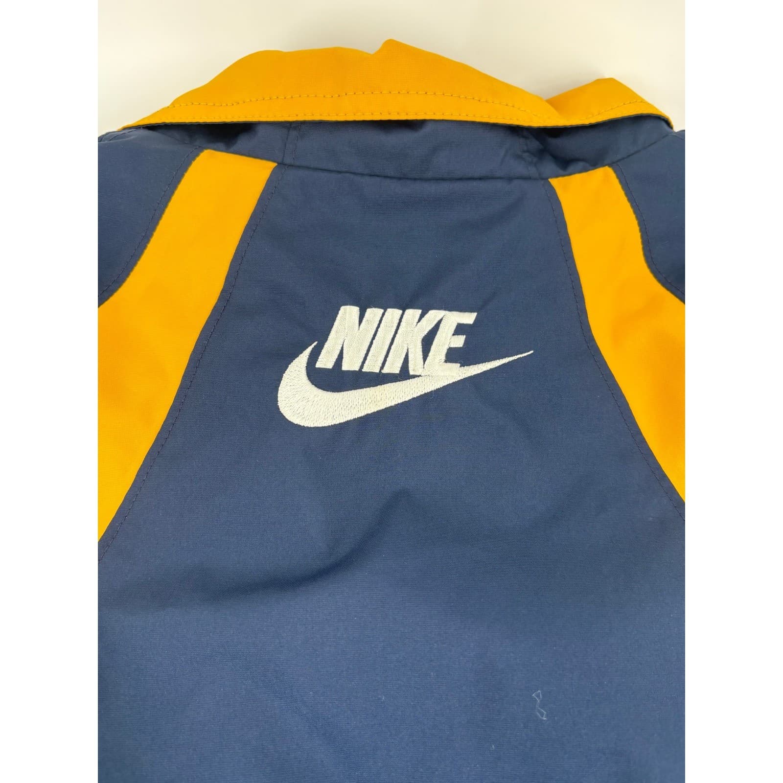 Vintage Nike Windbreaker Jacket Men's Large Blue Yellow Pullover Full Zip y2k - Thumbnail 11