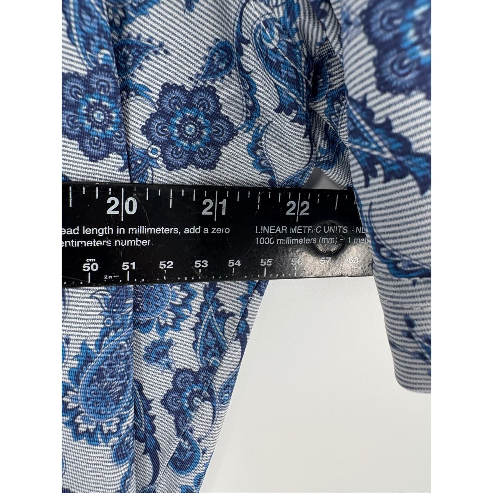 Johnston Murphy XC4 Mens Blue Paisley Print Polo Shirt XL Short Sleeve - Thumbnail 7