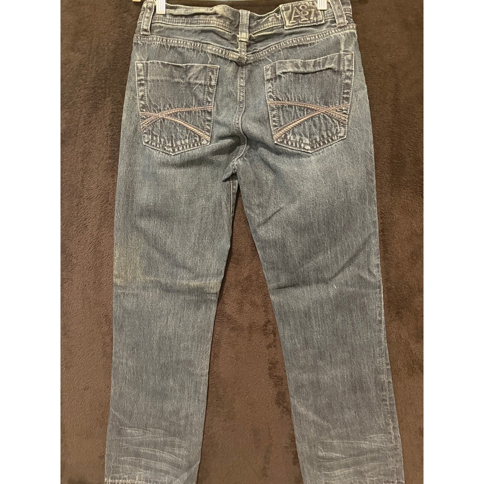 Aeropostale Essex Jeans Mens 30x32 Blue Denim Straight Leg Casual Pants 30 - Thumbnail 5