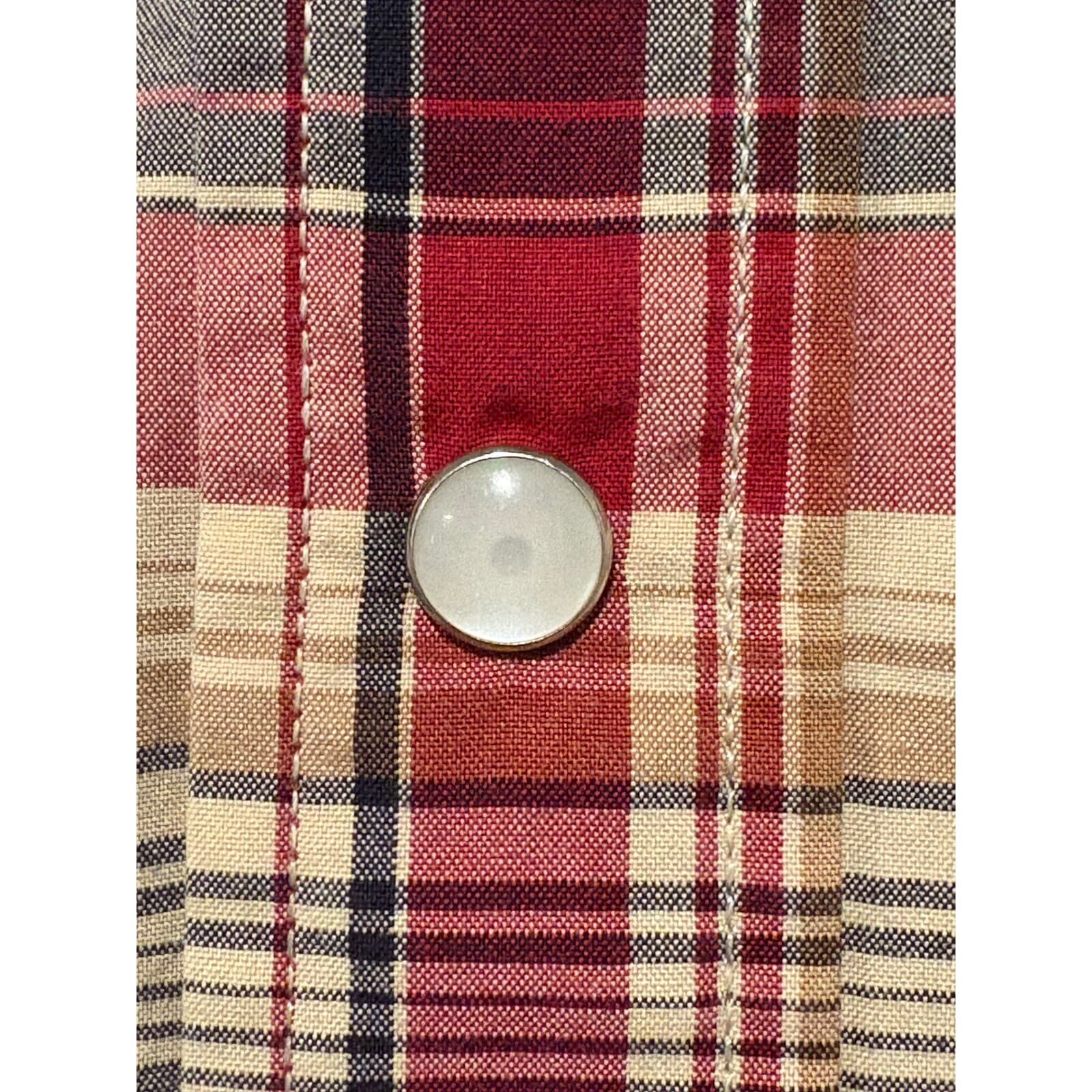 Carhartt Plaid Flannel Shirt Long Sleeve Button Up Workwear XL - Thumbnail 4
