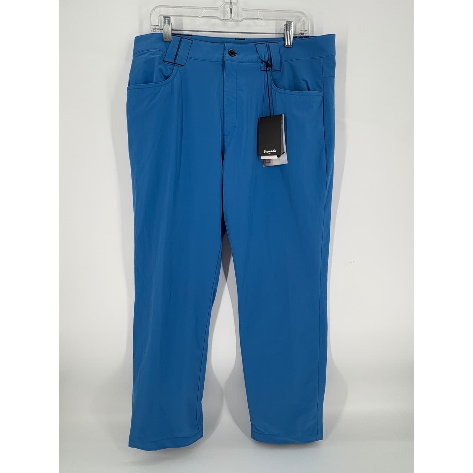 Duyers & Co Mens Golf Pants Small Blue Lightweight Stretch Casual Trousers