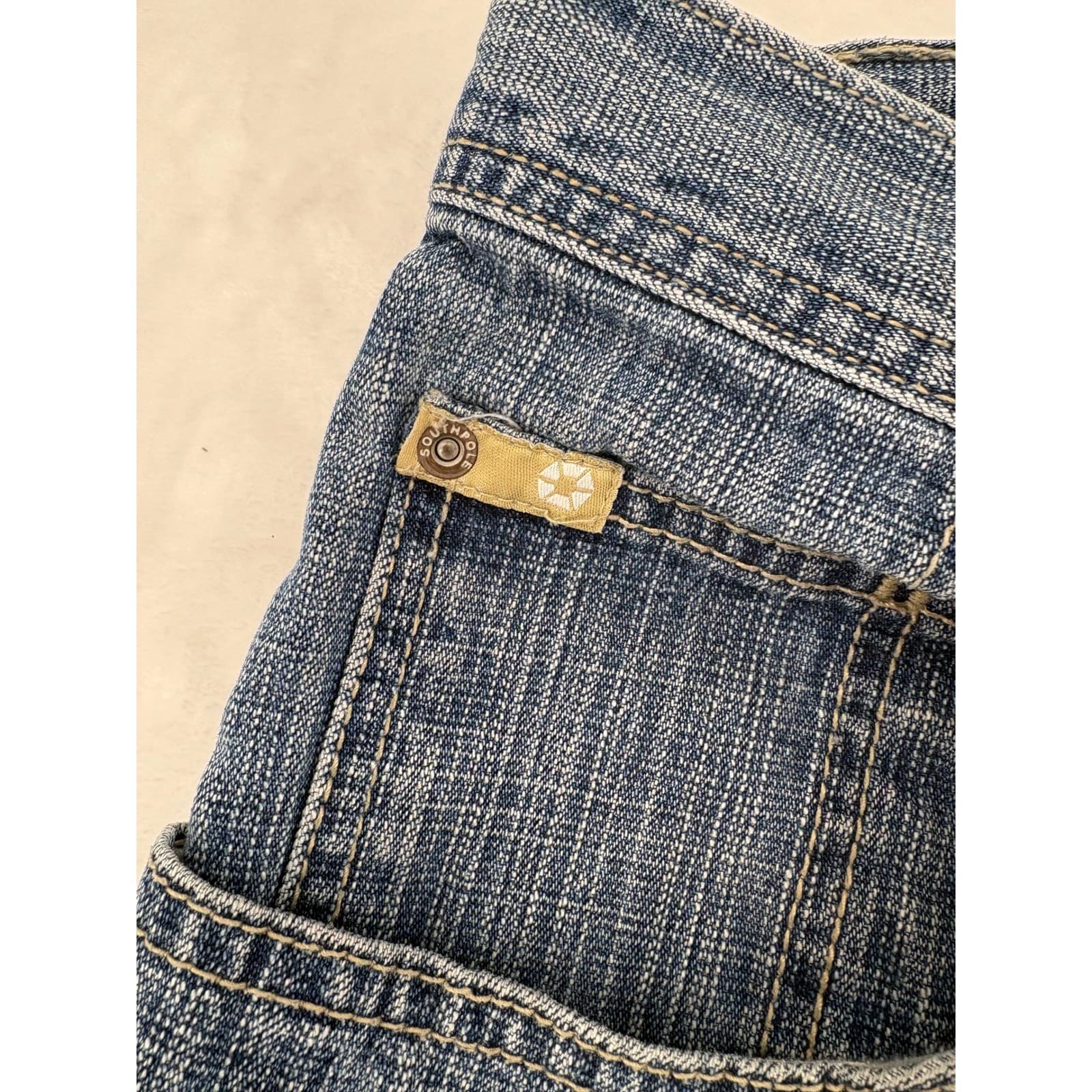 Southpole Denim Shorts Mens 36 Shorts Blue Baggy Y2K Streetwear Cargo Jean - Thumbnail 3